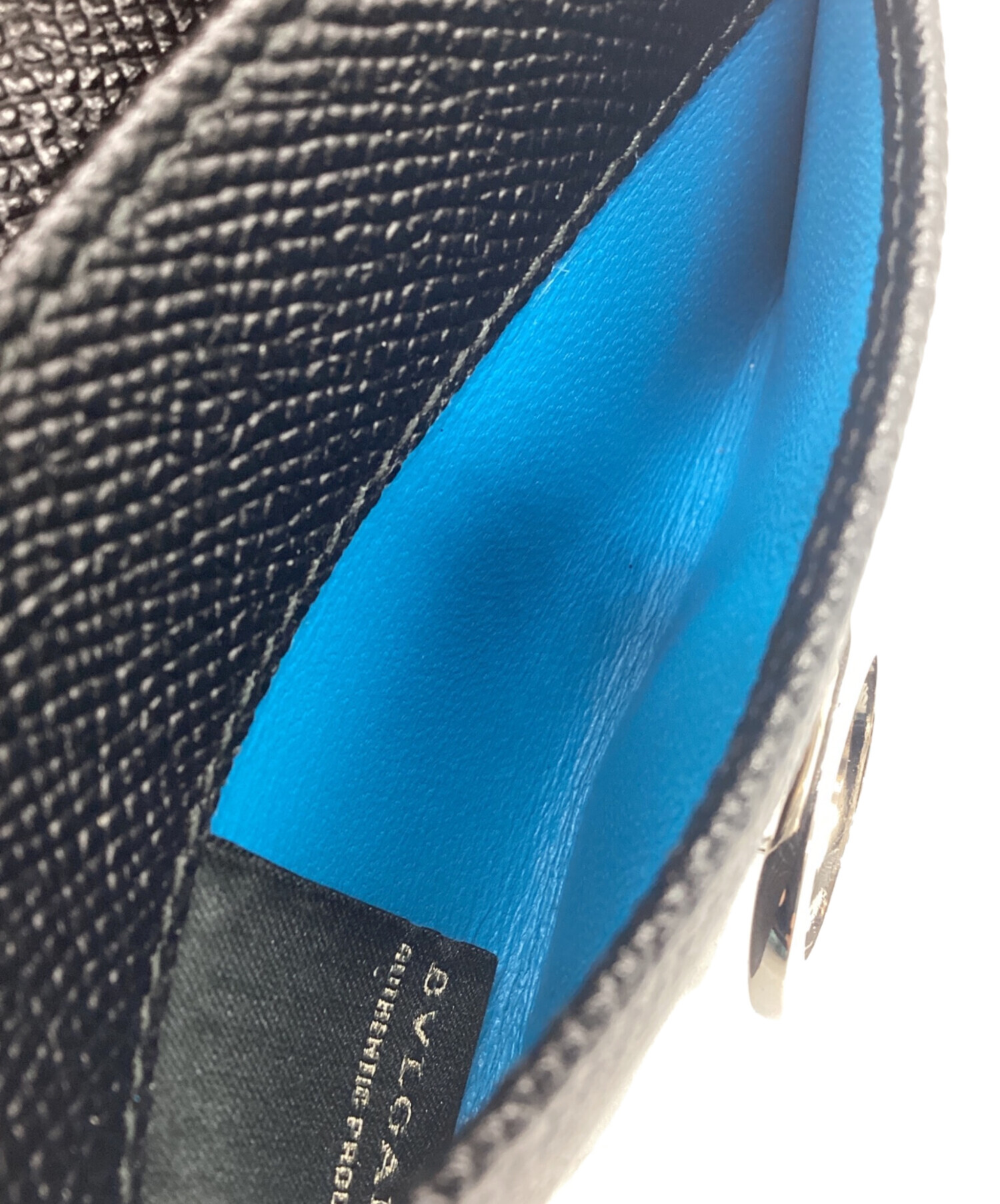 中古・古着通販】BVLGARI (ブルガリ) 名刺入れ GRAIN/BLK ブラック
