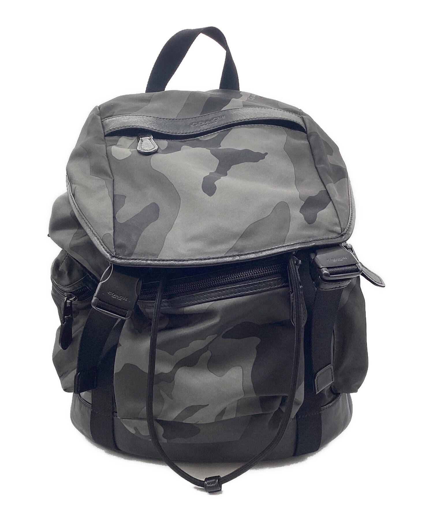 COACH オリーブグリーン レザーリュック　タグ付き新品未使用 中古・古着通販】COACH (コーチ) リュック オリーブ｜ブランド・古着