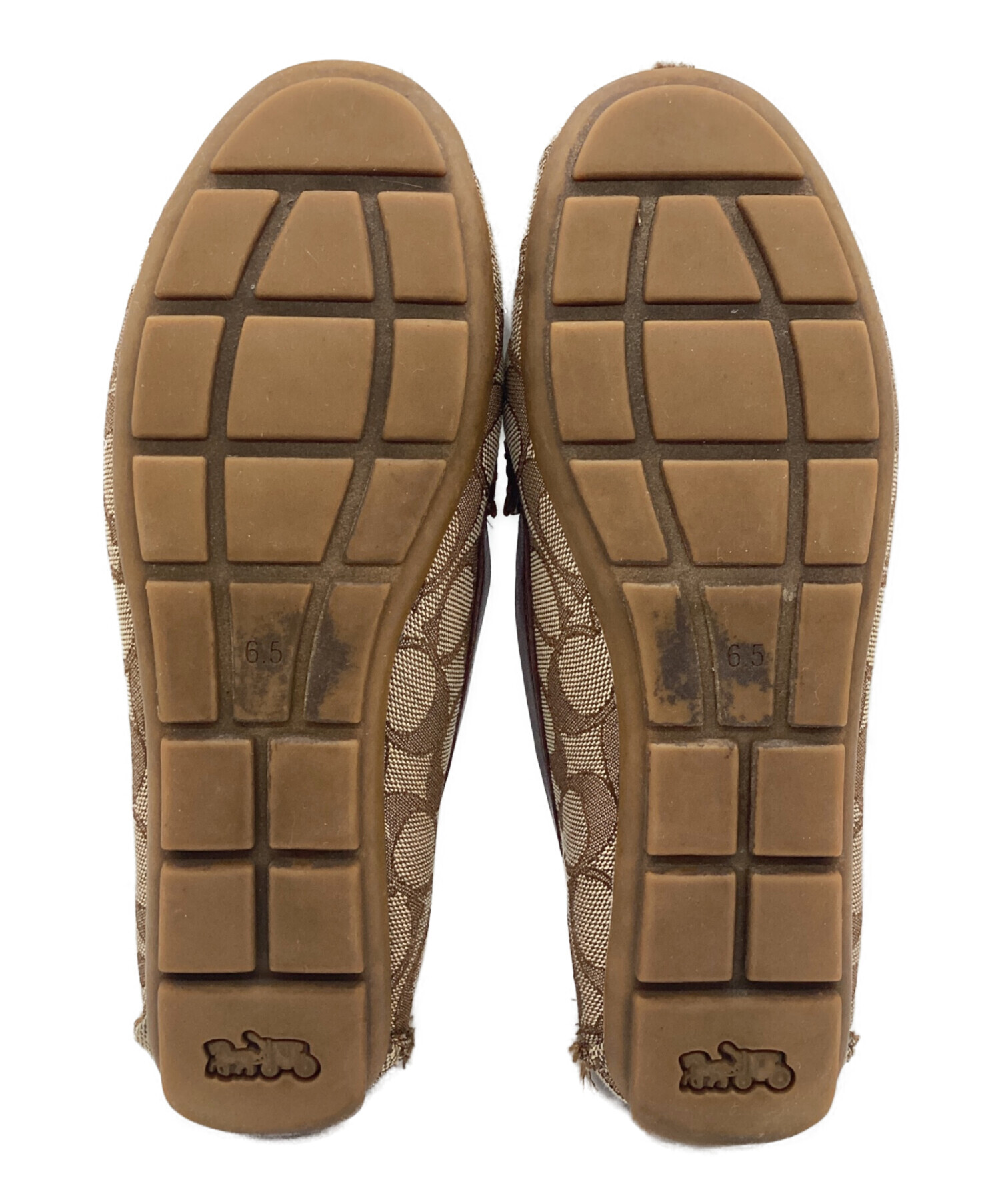 中古・古着通販】COACH (コーチ) シグネチャーローファー ブラウン