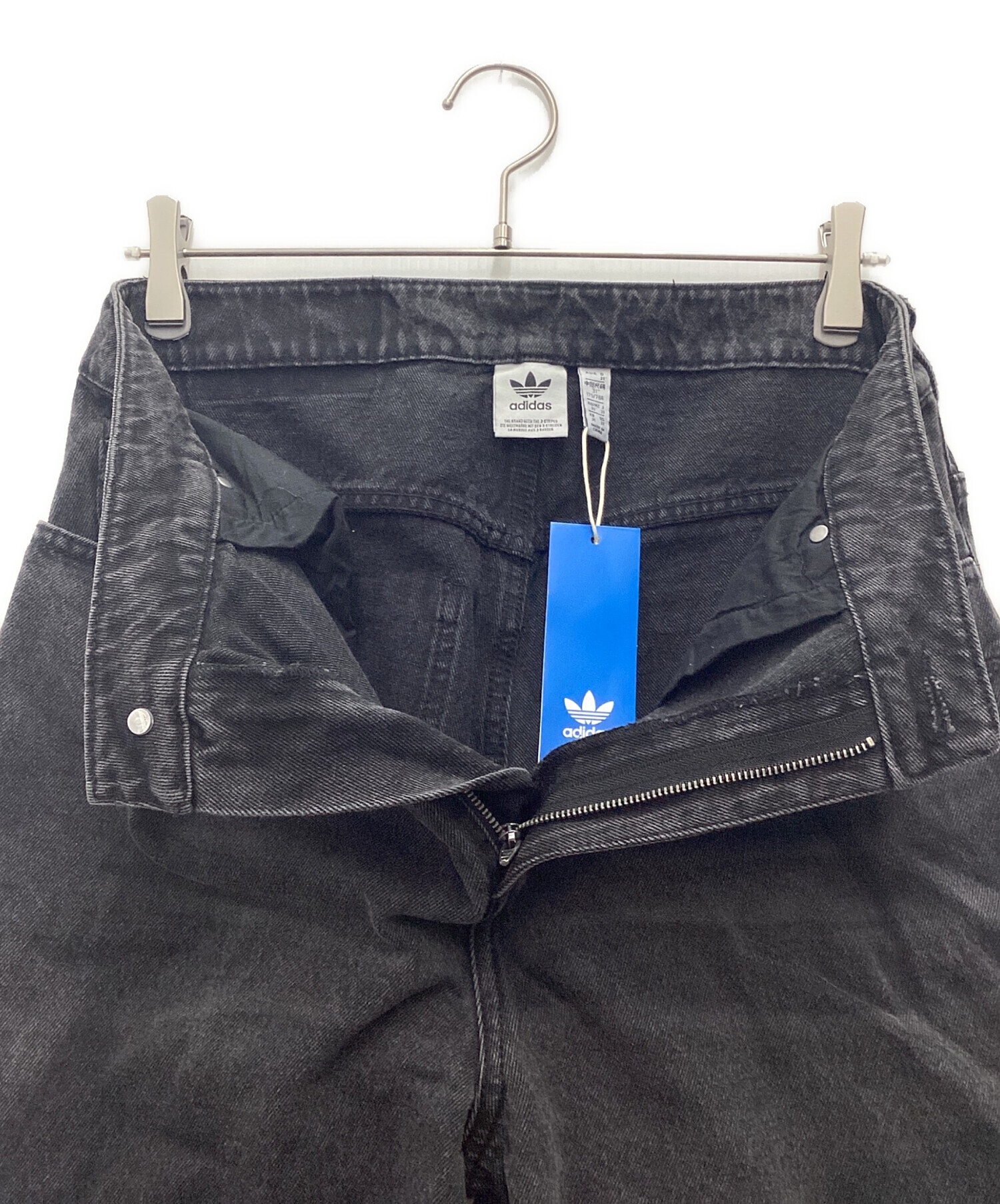 中古・古着通販】adidas (アディダス) ジップ ウォッシュド デニム