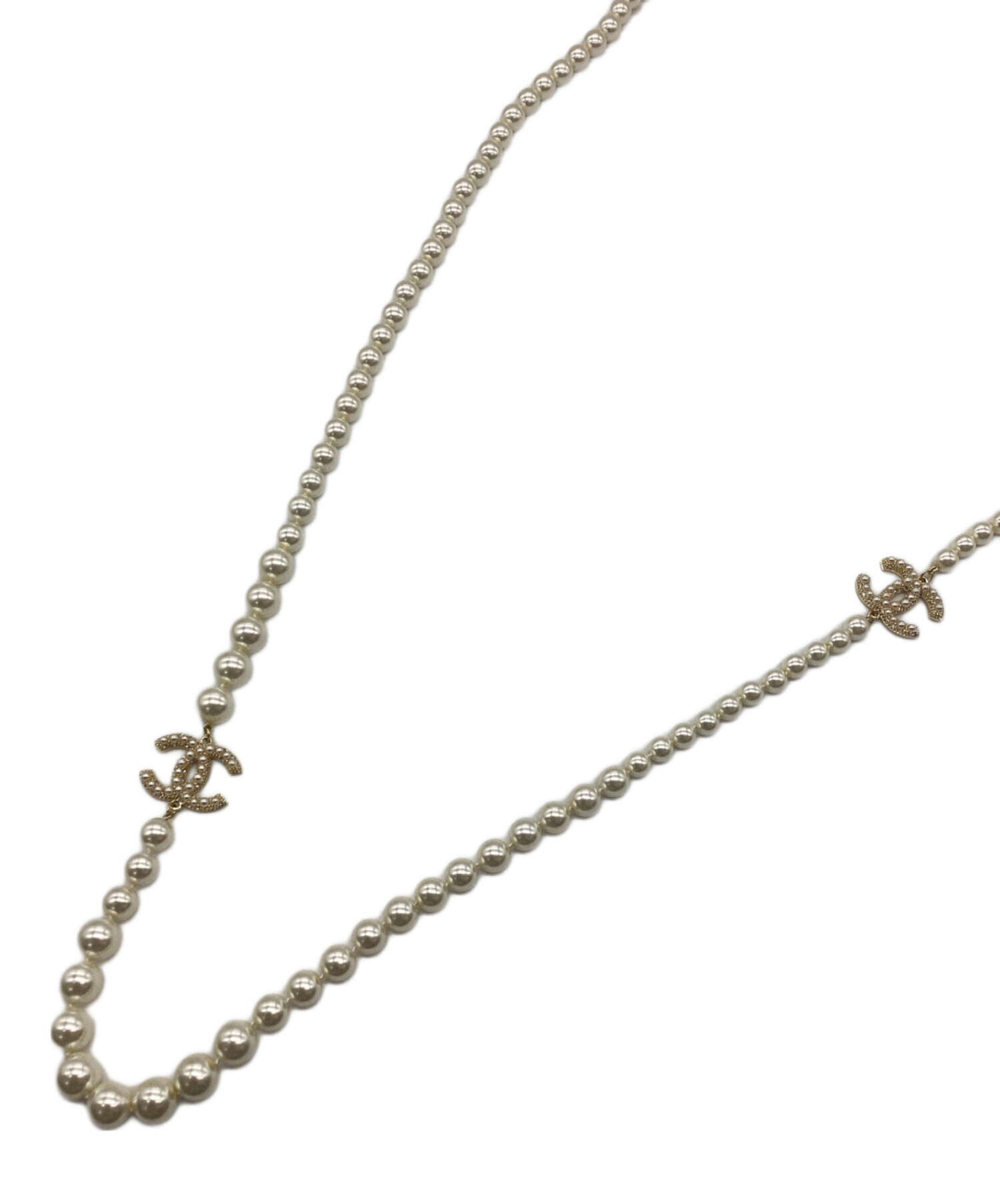 中古・古着通販】CHANEL (シャネル) パールロングネックレス 100周年