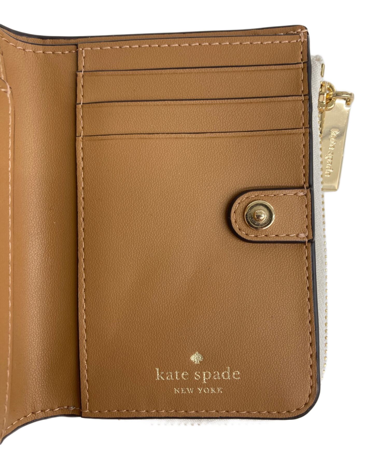 中古・古着通販】Kate Spade (ケイトスペード) 2つ折り財布 ホワイト 
