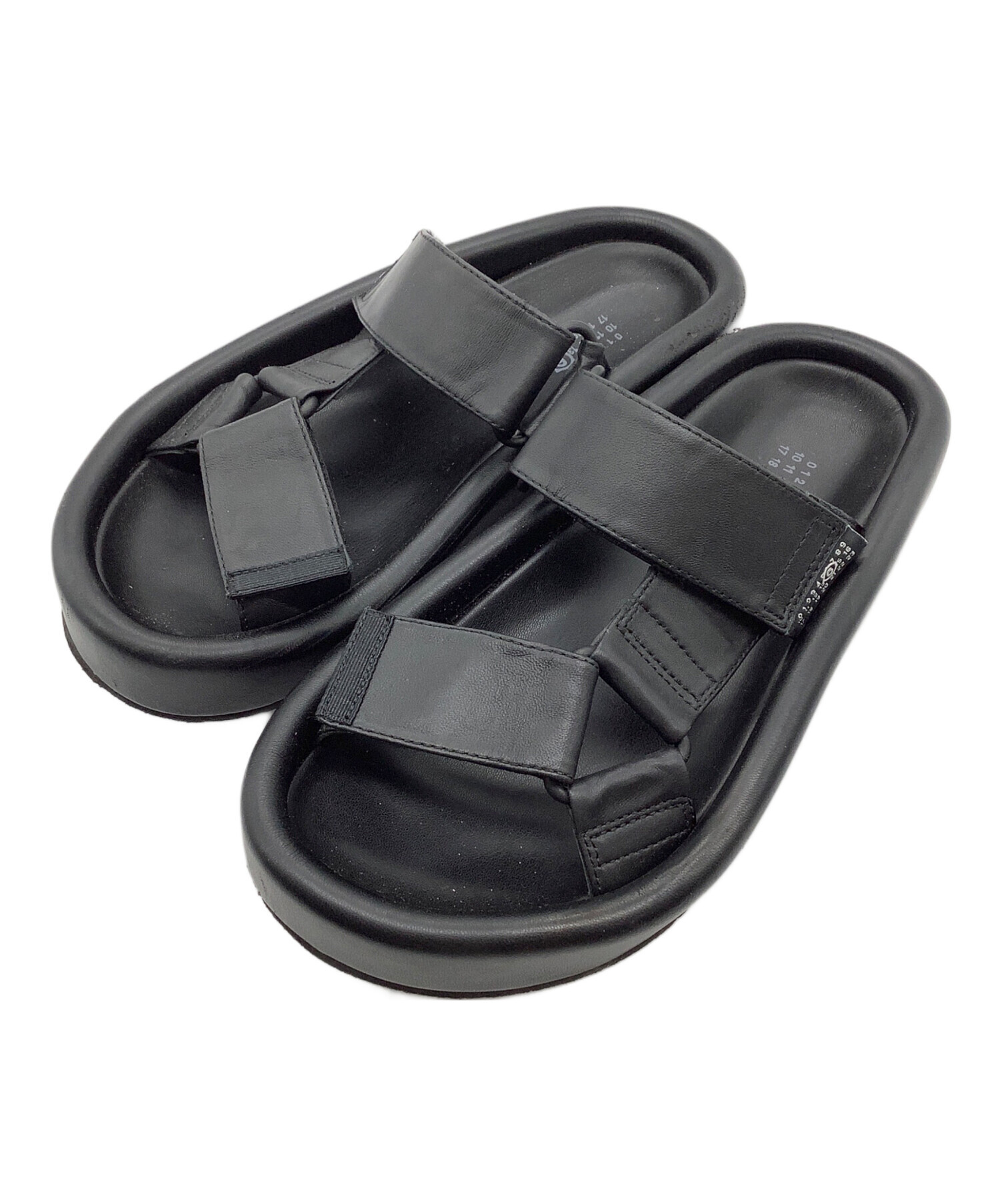 【正規品】MM6 Maison Margiela サンダル　黒　ブラック 42 中古・古着通販】MM6 Maison Margiela (エムエムシックスメゾン