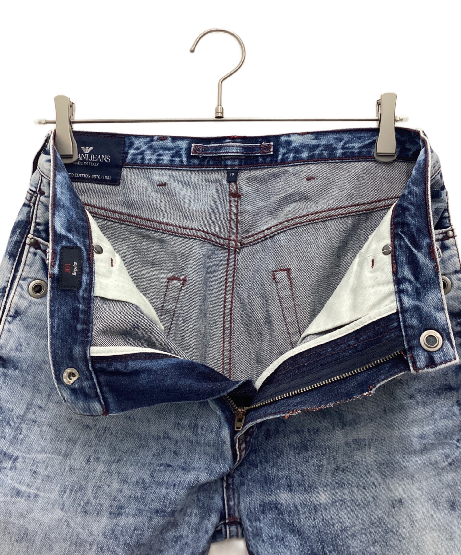 中古・古着通販】ARMANI JEANS (アルマーニジーンズ) クラッシュデニム