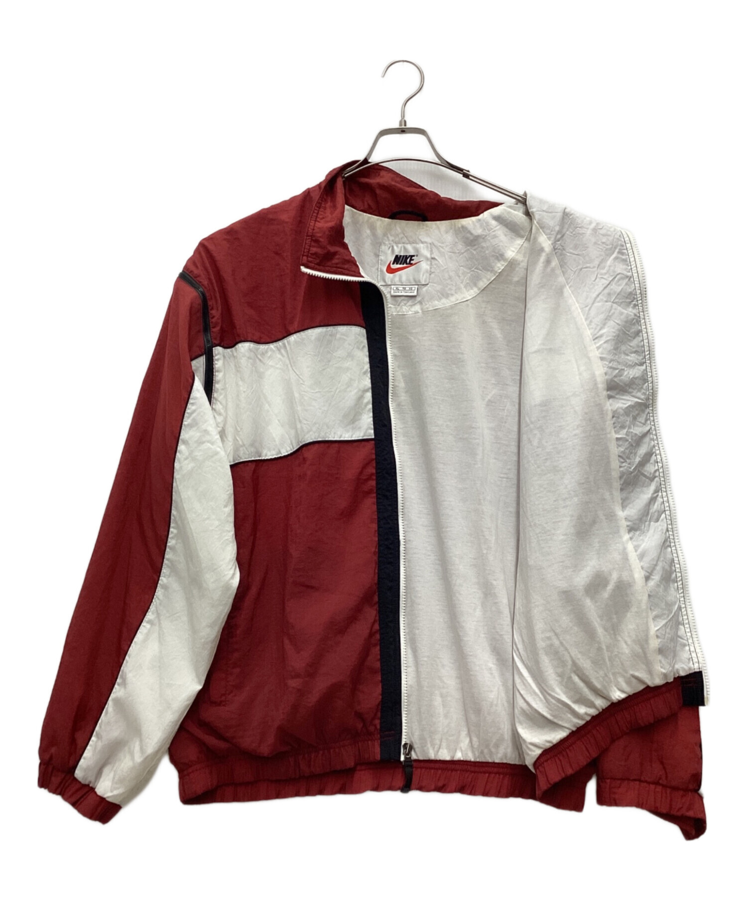 中古・古着通販】NIKE (ナイキ) ナイロンジャケット 銀タグ 90s レッド