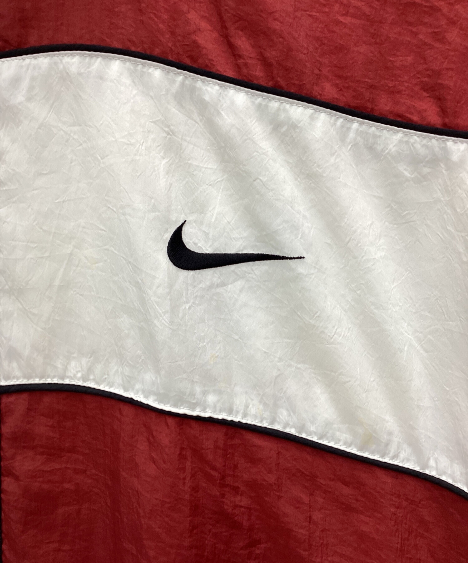 中古・古着通販】NIKE (ナイキ) ナイロンジャケット 銀タグ 90s レッド