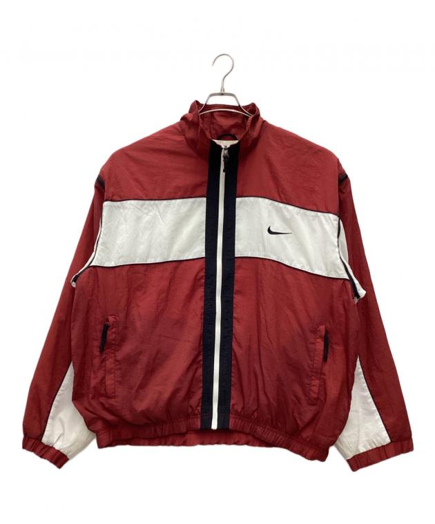 中古・古着通販】NIKE (ナイキ) ナイロンジャケット 銀タグ 90s レッド