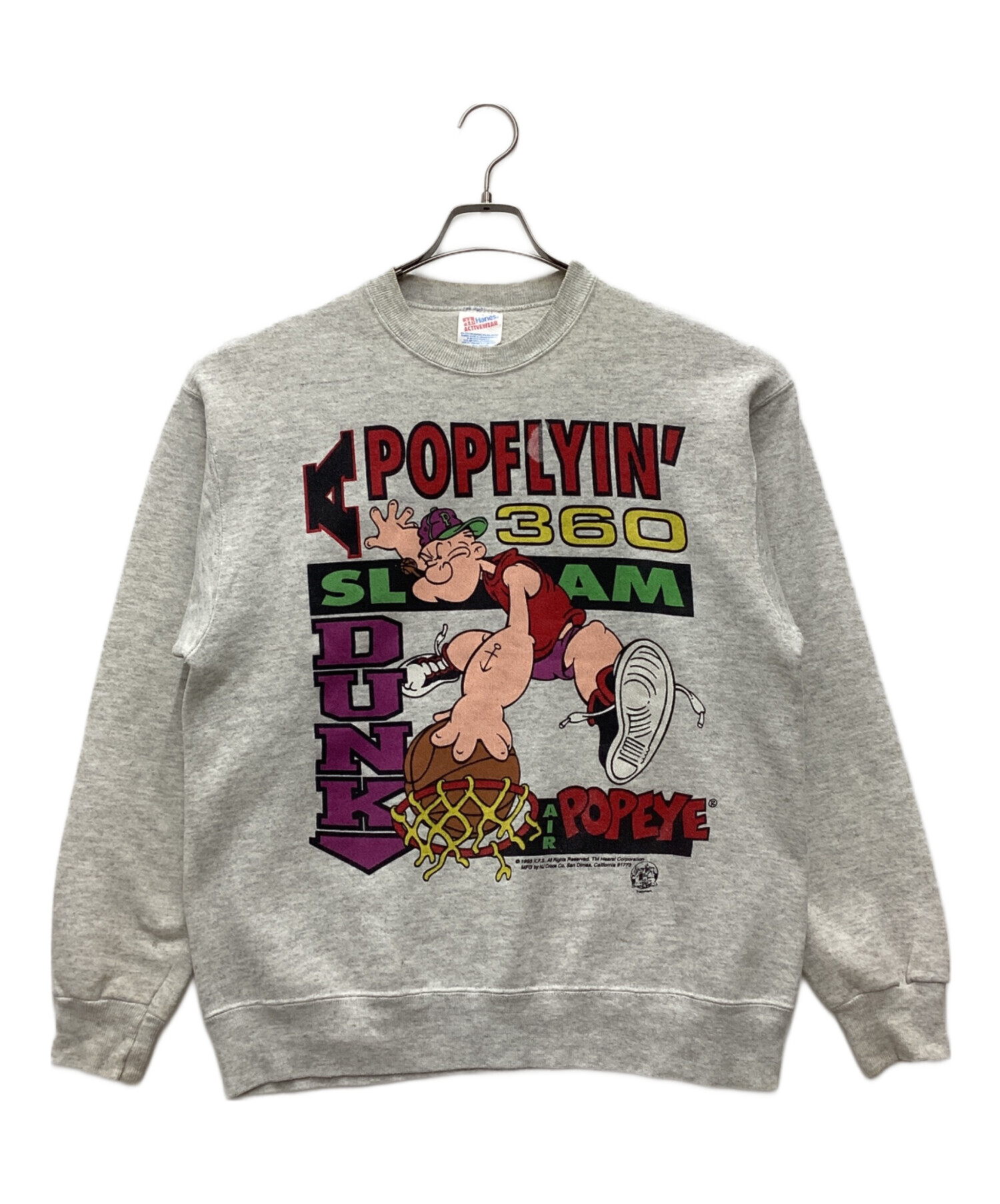 激レア 90s USA製 ヘインズ ロレックス 企業 スウェット XL 霜降り 中古・古着通販】Hanes (ヘインズ) クルーネックスウェット 90s