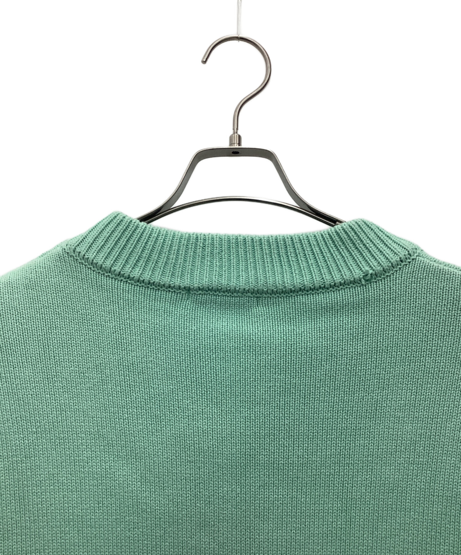 中古・古着通販】AMI PARIS (アミ パリス) 厚手ニット ミントグリーン