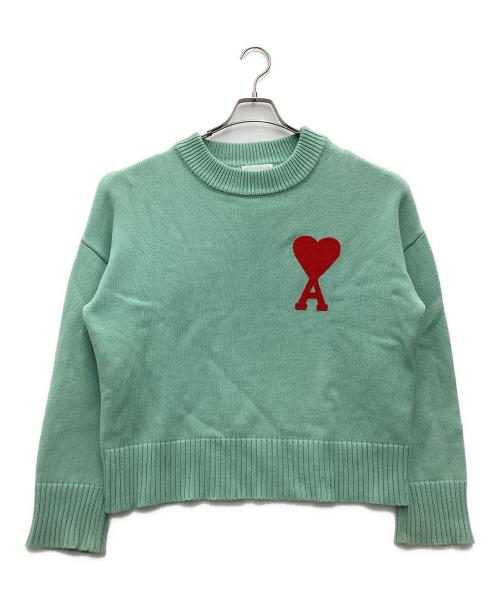 中古・古着通販】AMI PARIS (アミ パリス) 厚手ニット ミントグリーン