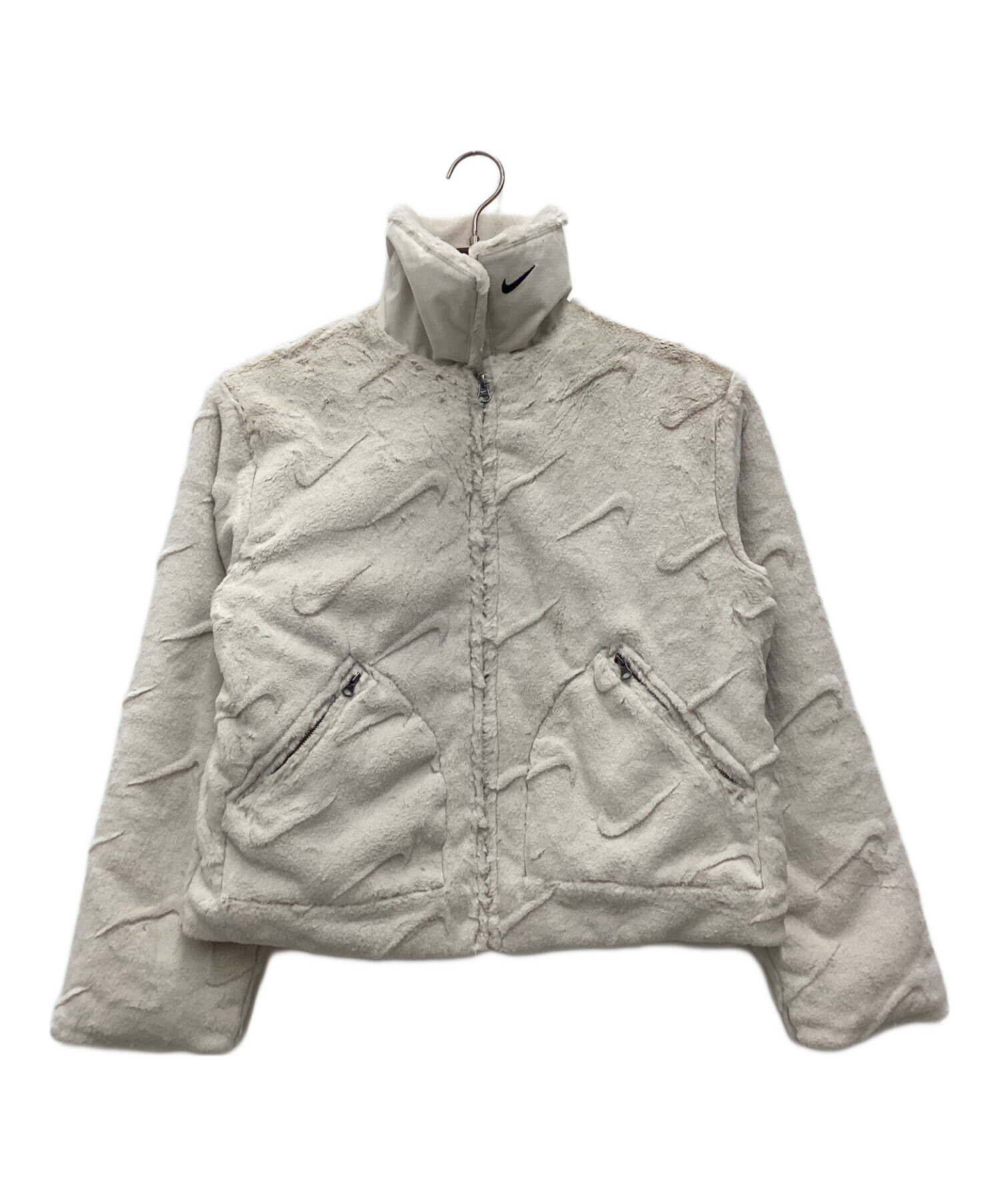 中古・古着通販】NIKE (ナイキ) フェイクファージャケット ホワイト