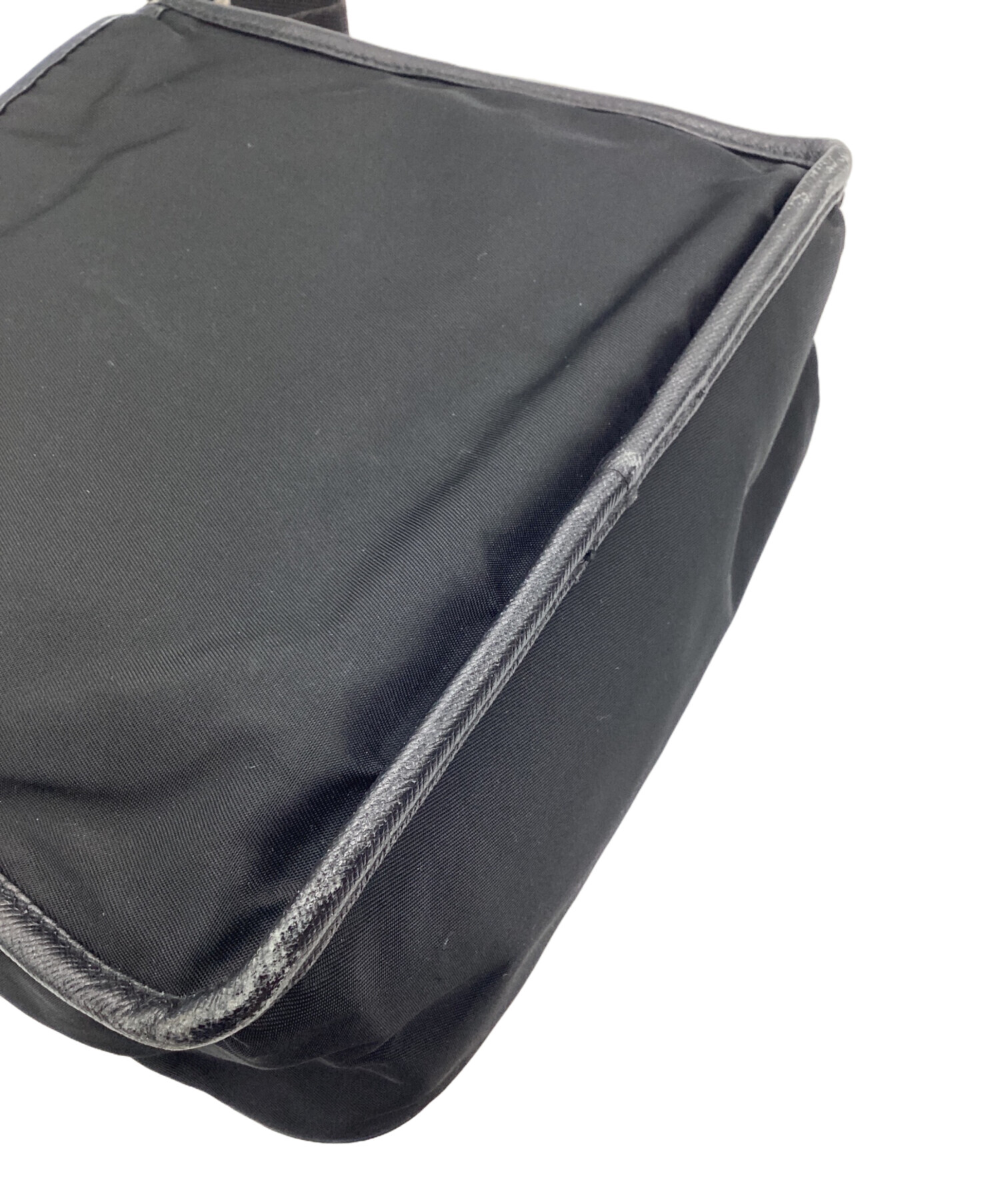 中古・古着通販】PRADA (プラダ) ナイロンショルダーバッグ ブラック