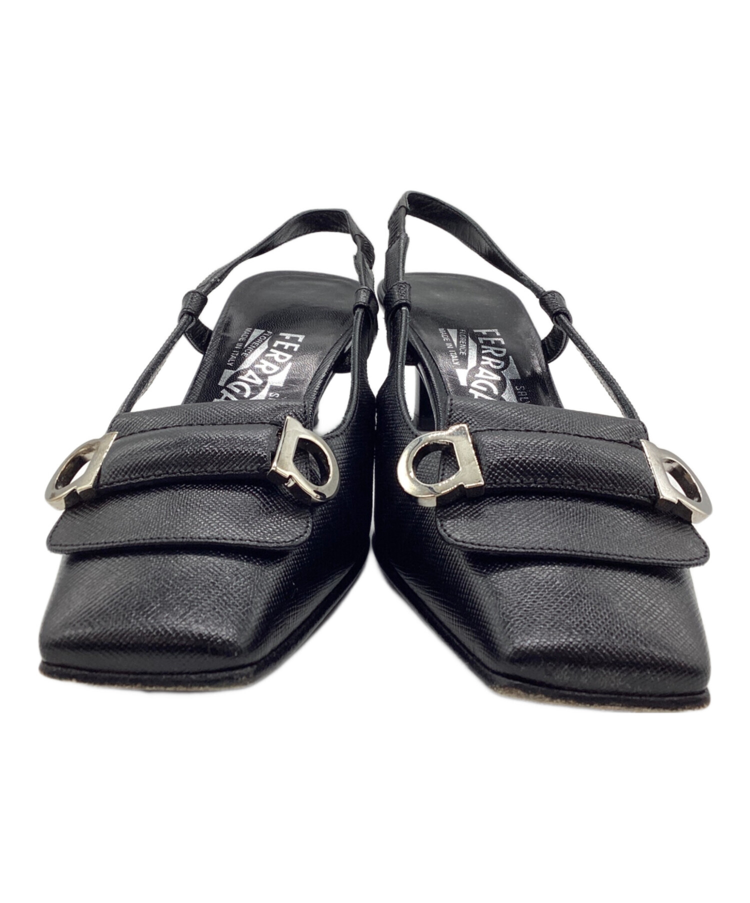 【イタリア製】美品サルヴァトーレフェラガモ ストラップヒールパンプス ガンチーニ 中古・古着通販】Salvatore Ferragamo (サルヴァトーレ フェラガモ