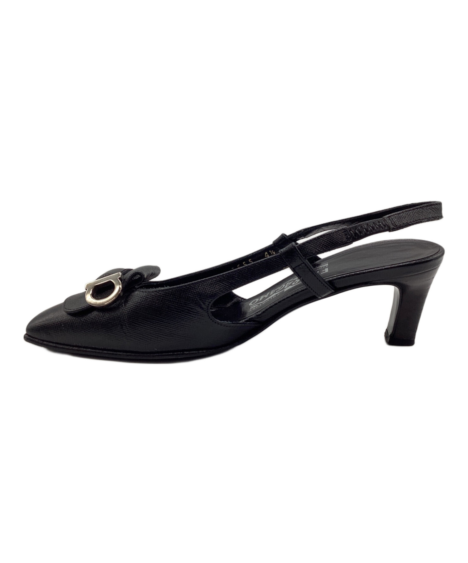 Salvatore Ferragamo ブラック ハイヒール・パンプス 中古・古着通販】Salvatore Ferragamo (サルヴァトーレ フェラガモ
