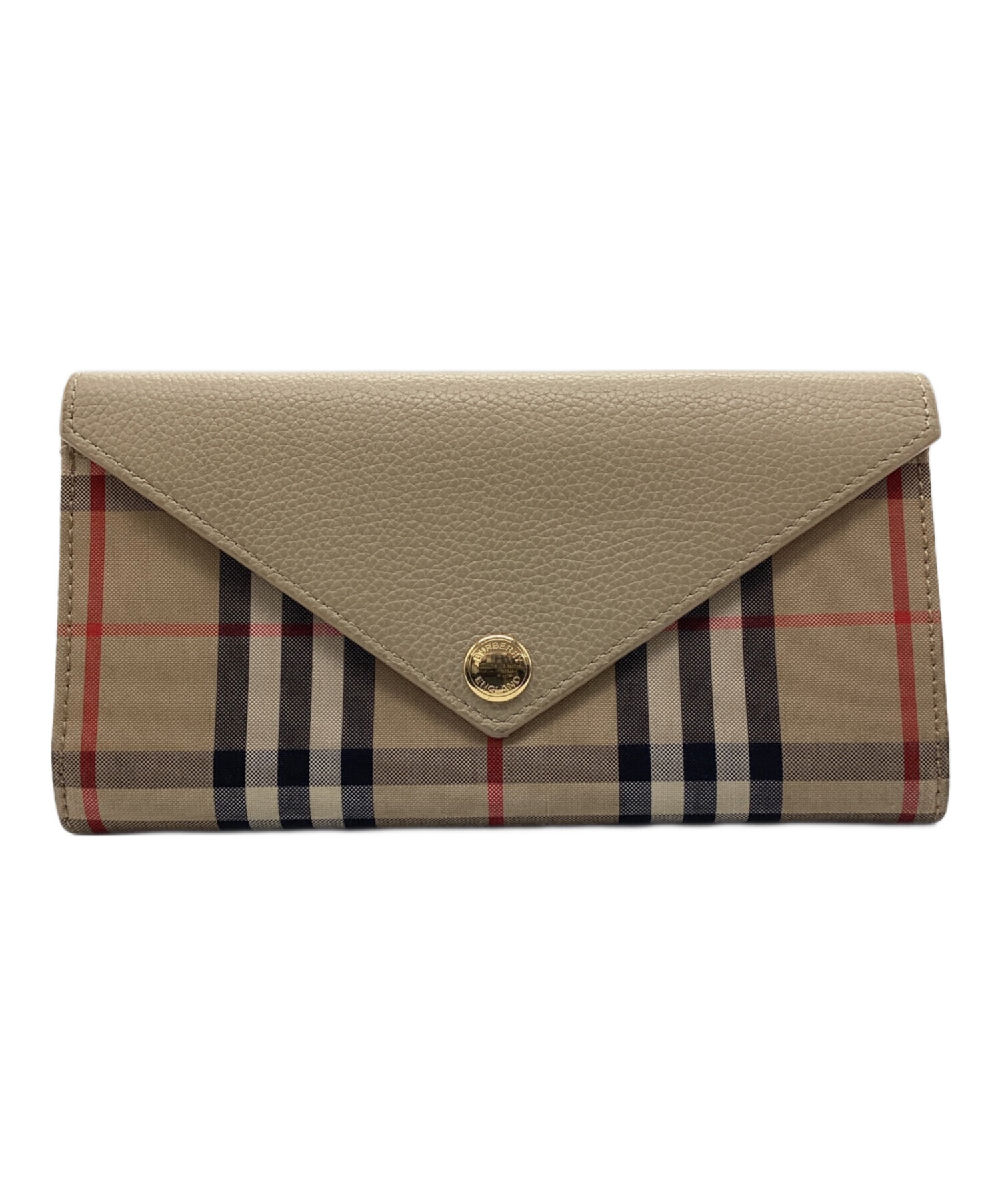 中古・古着通販】BURBERRY (バーバリー) 長財布 ベージュ｜ブランド 