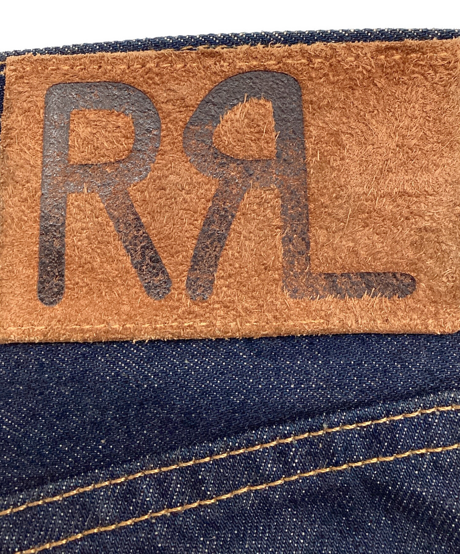 中古・古着通販】RRL (ダブルアールエル) デニムパンツ USA製 ボタン