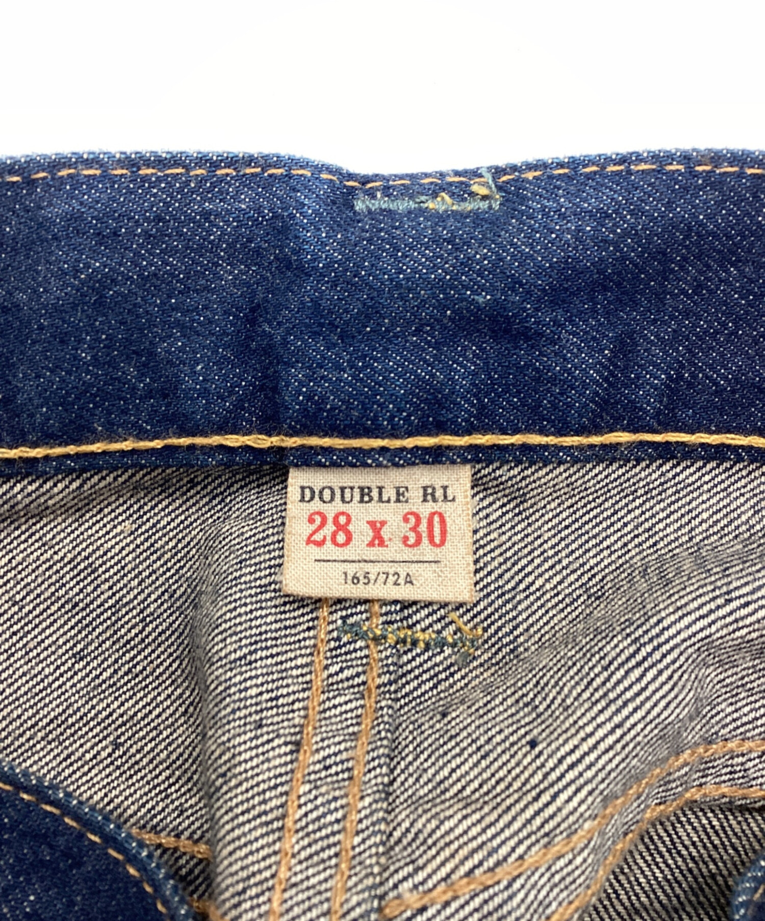 中古・古着通販】RRL (ダブルアールエル) デニムパンツ USA製 ボタン