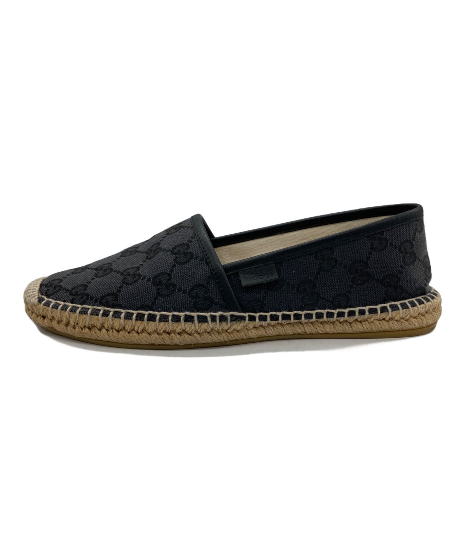 中古・古着通販】GUCCI (グッチ) スリッポン エスパドリーユ ブラック