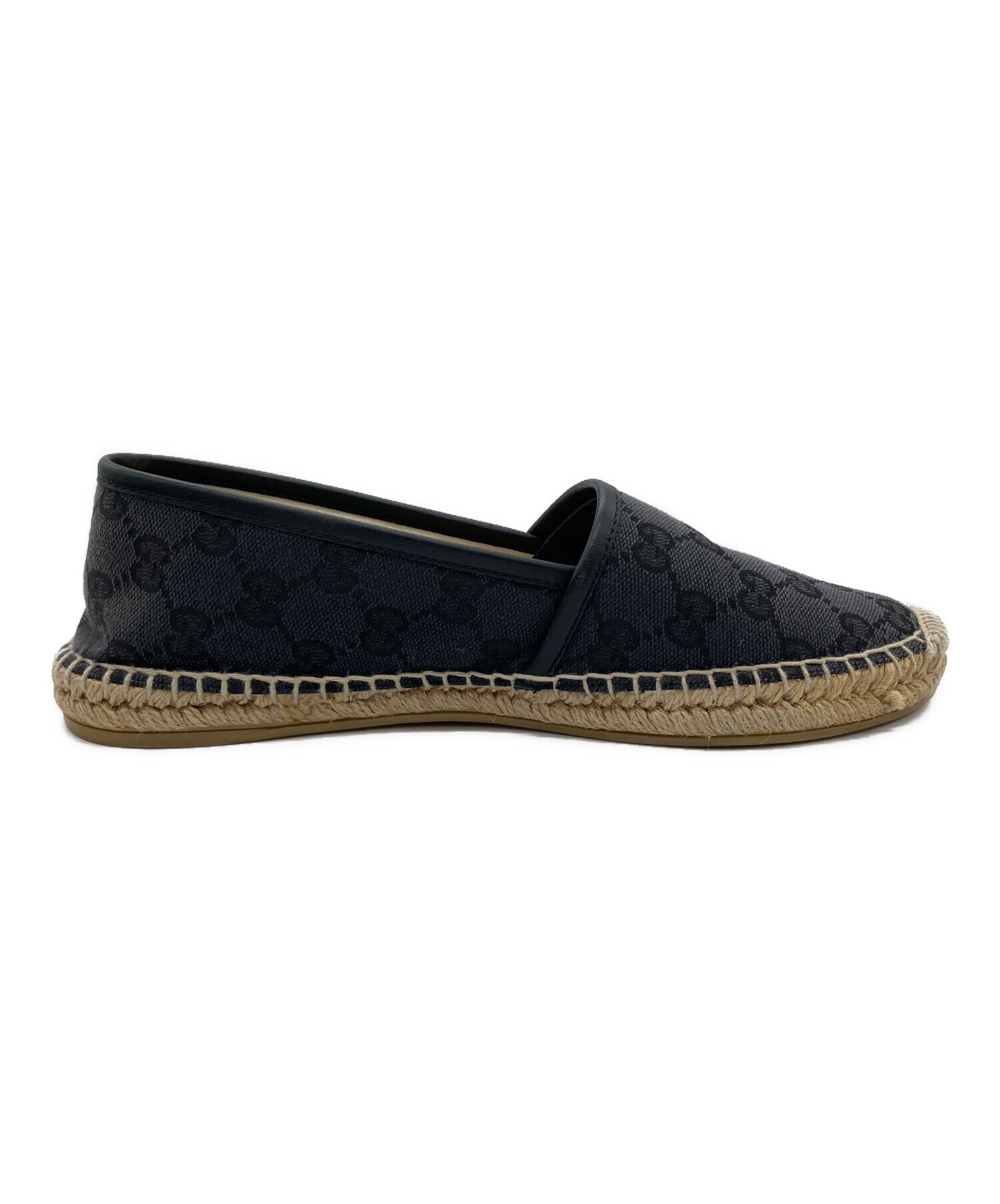 正規品GUCCI × 　スリッポン　レア 中古・古着通販】GUCCI (グッチ) スリッポン エスパドリーユ ブラック