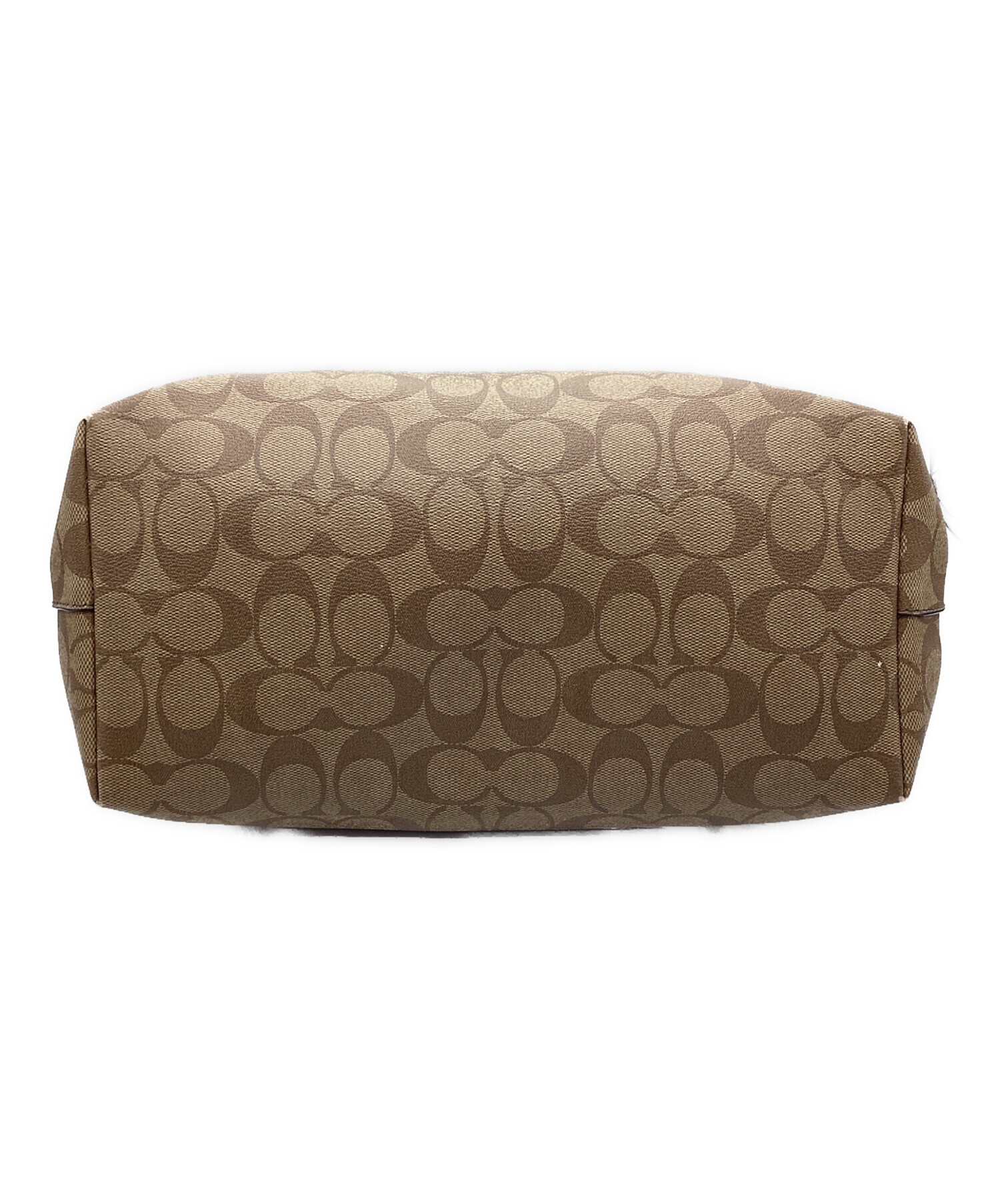 中古・古着通販】COACH (コーチ) トートバッグ ブラウン×スカイブルー 