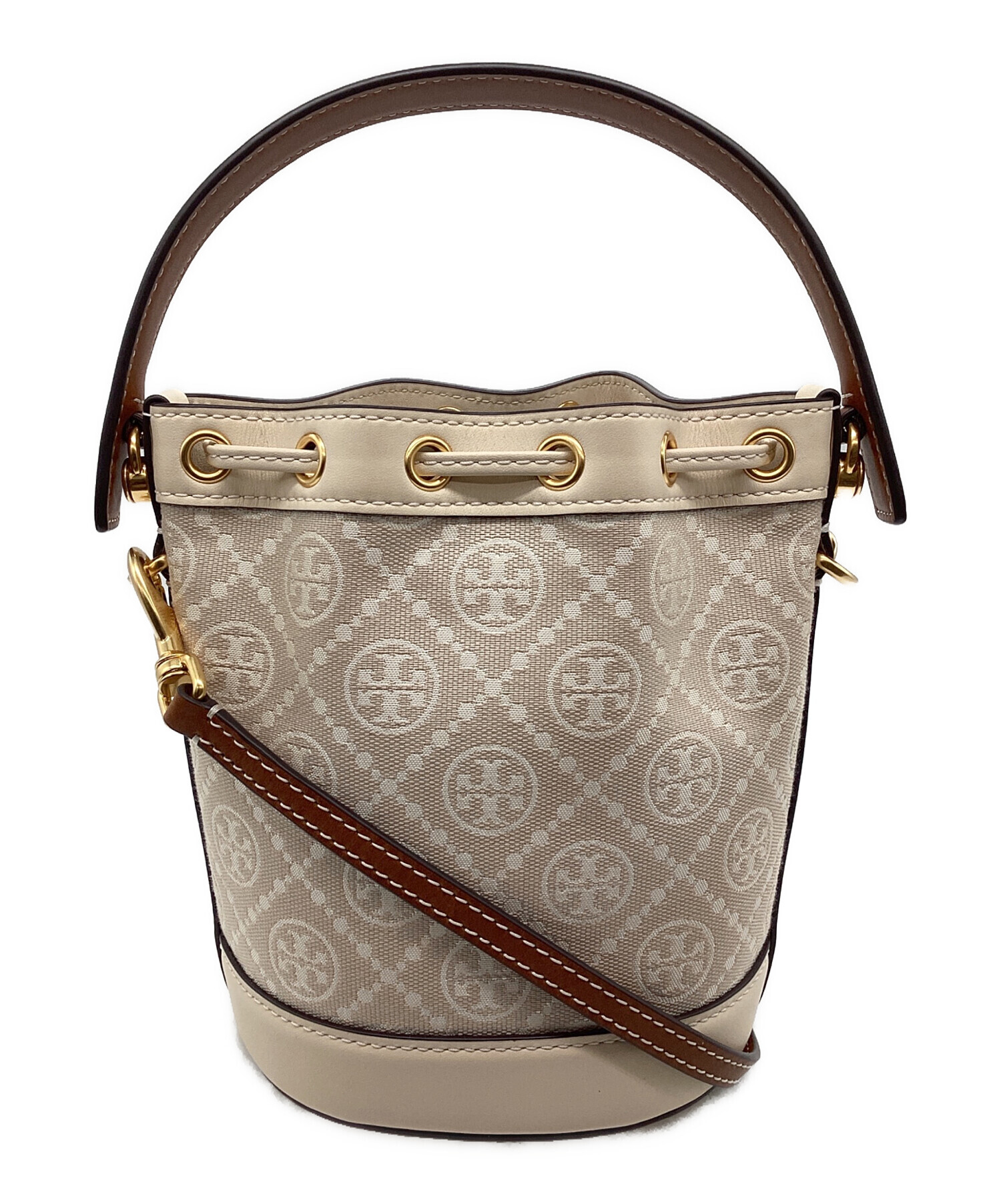 中古・古着通販】TORY BURCH (トリーバーチ) モノグラム巾着ショルダー 