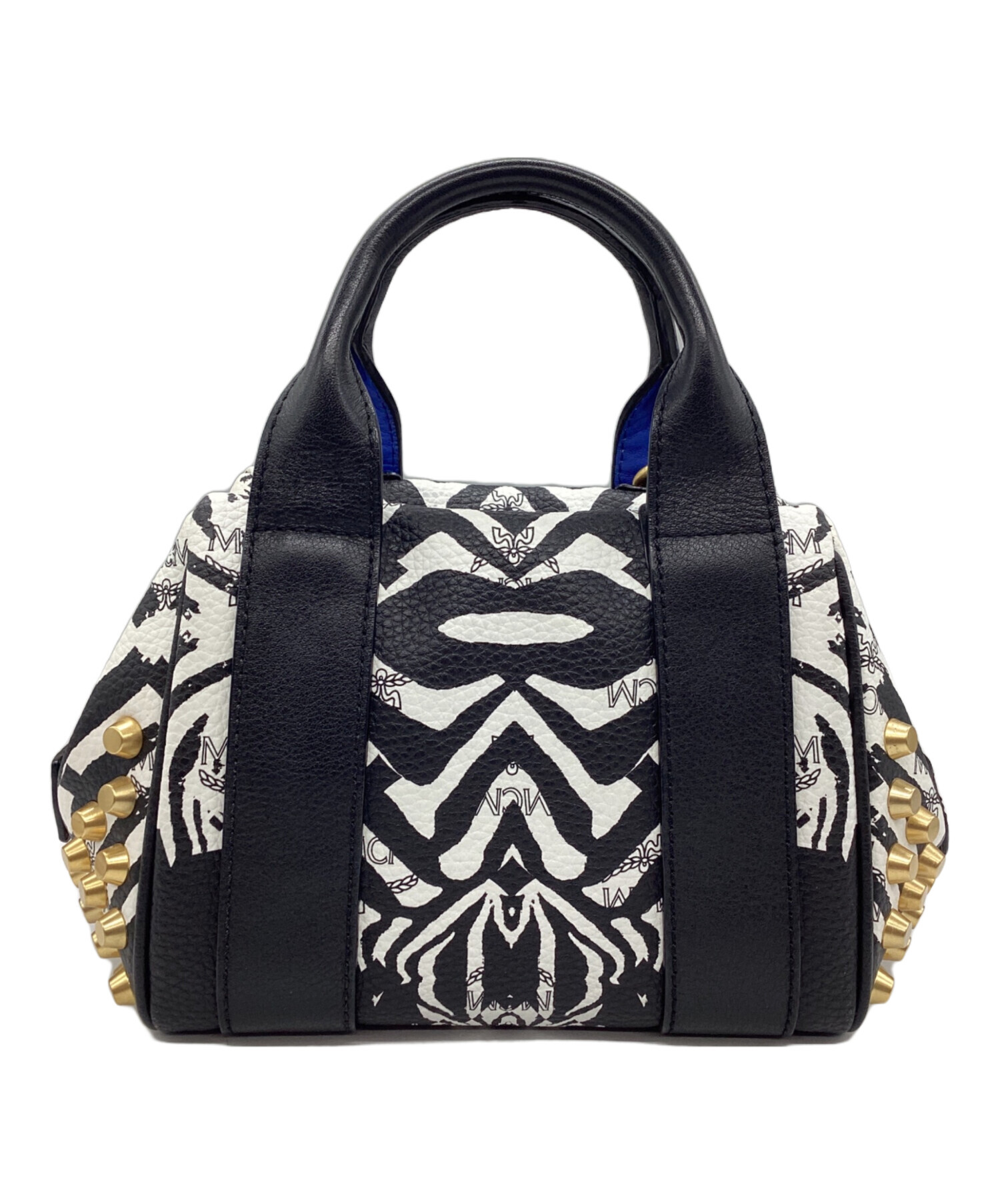 中古・古着通販】MCM (エムシーエム) ミニボストンバッグ ブラック