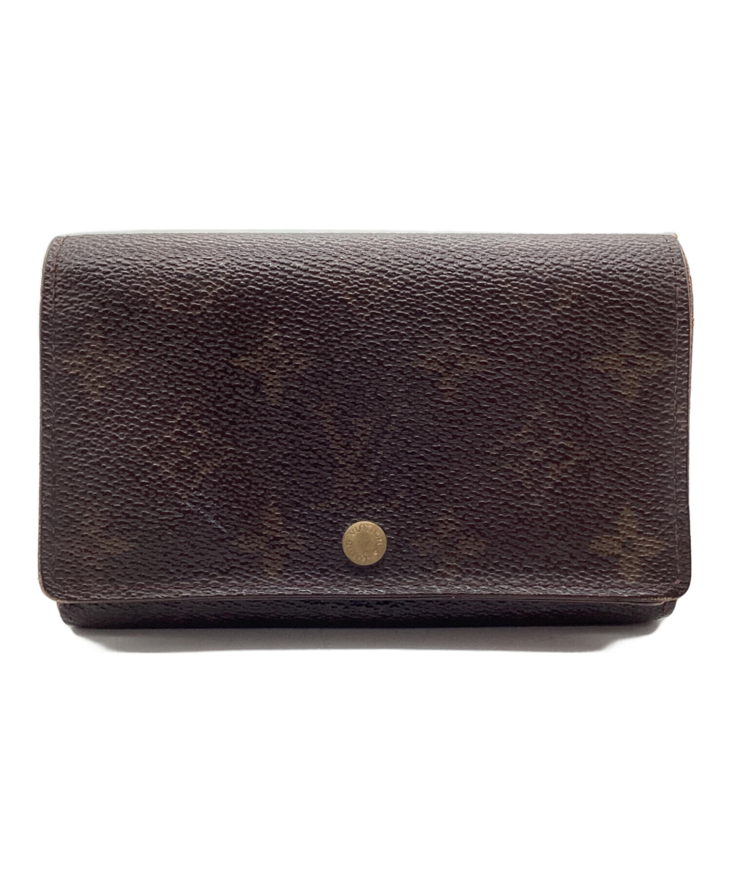 ルイヴィトン モノグラム ポルトモネビエトレゾール 二つ折り財布 中古・古着通販】LOUIS VUITTON (ルイ ヴィトン) ポルトモネ・ビエ