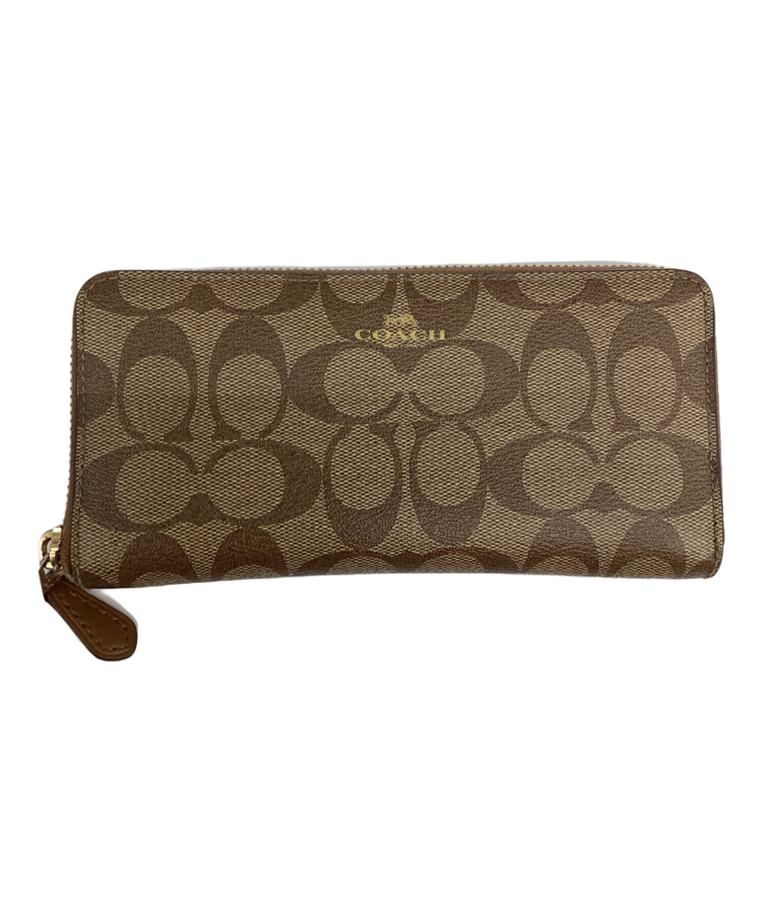 COACH スター柄ラウンドファスナー長財布 新品未使用1個中古1個の2個セット 中古・古着通販】COACH (コーチ) ラウンドファスナー財布 シグネチャー