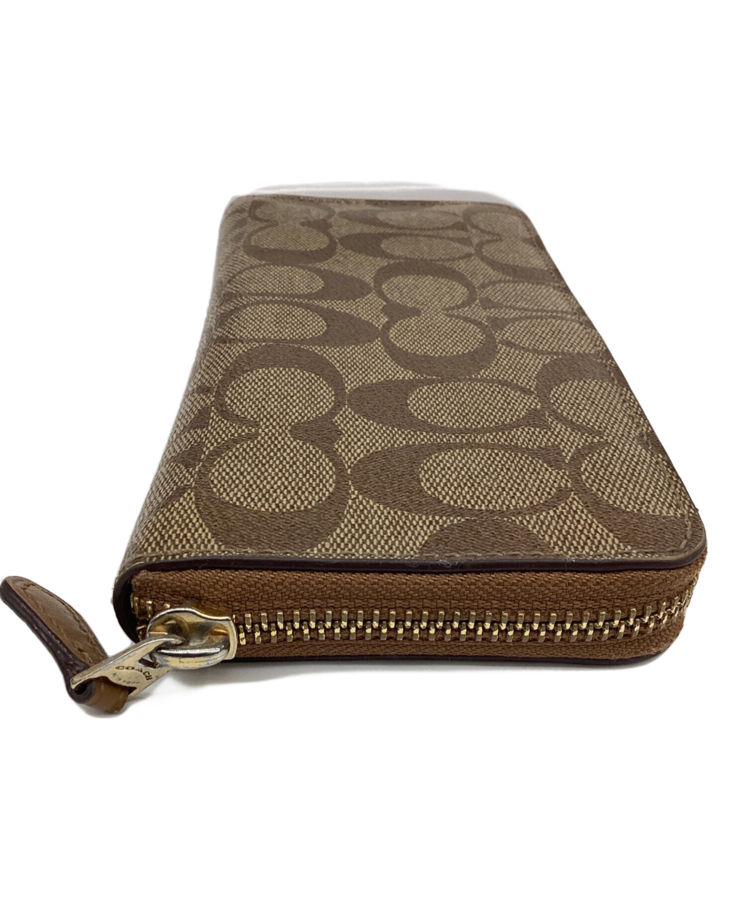 【新品未使用品】COACH コーチシグネチャー ラウンドファスナー長財布 中古・古着通販】COACH (コーチ) ラウンドファスナー財布 シグネチャー