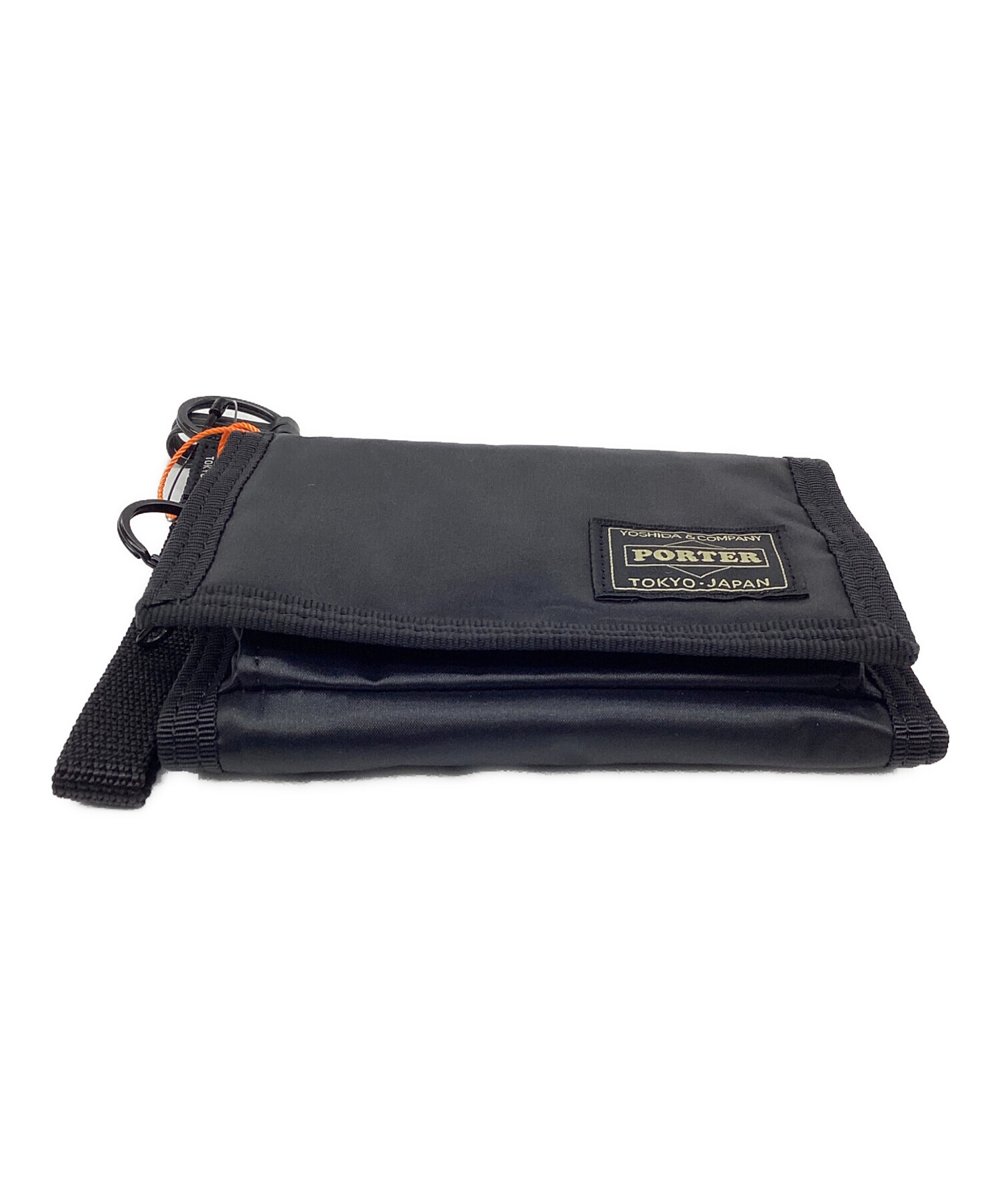 中古・古着通販】PORTER (ポーター) 3つ折り財布 CAPSULE ブラック