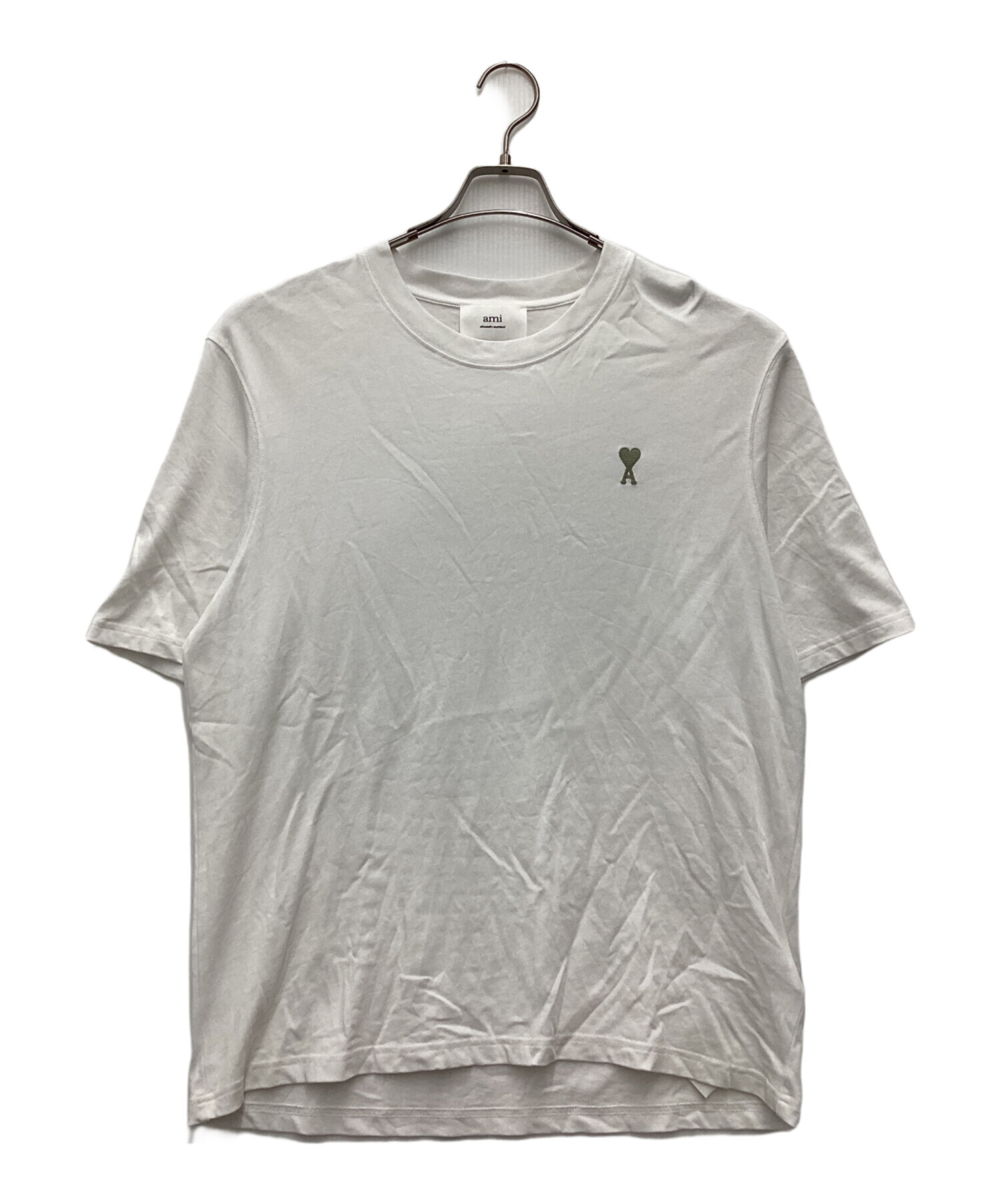 【新品未使用】AMI PARIS 中古・古着通販】AMI PARIS (アミ パリス) 半袖カットソー ホワイト