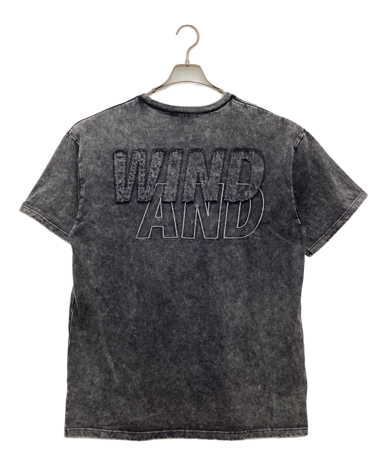未使用　WIND AND SEA/ウィンダンシー ロゴ刺繍 半袖Tシャツ グレー 中古・古着通販】WIND AND SEA (ウィンダンシー) 半袖カットソー