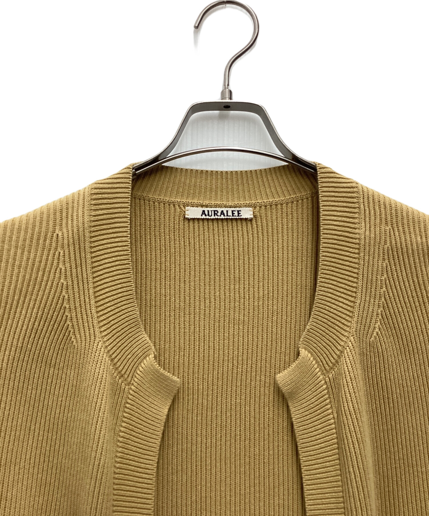 AURALEE カーディガン サイズ4 中古・古着通販】AURALEE (オーラリー) SUPER HARD TWIST RIB KNIT