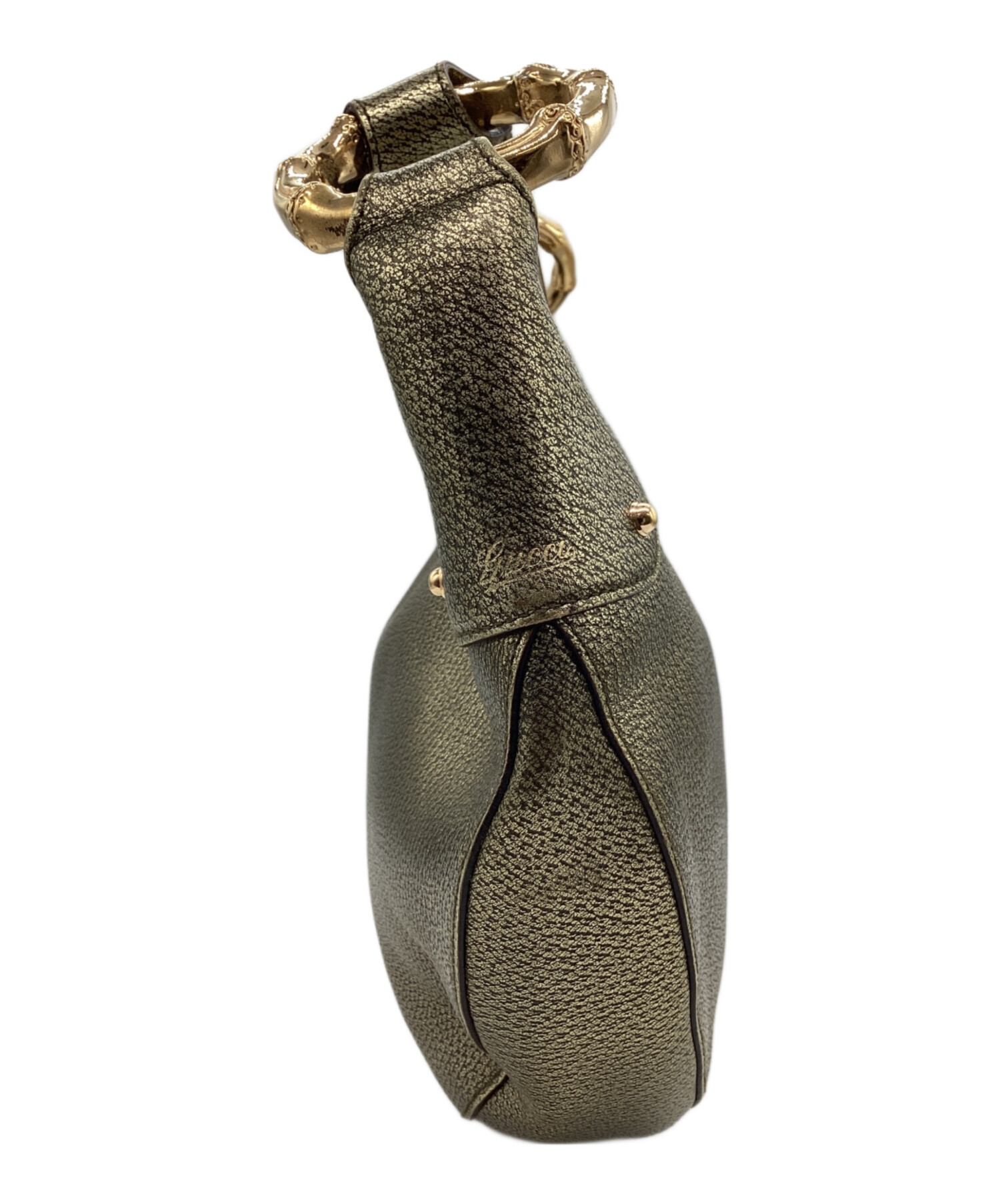 中古・古着通販】GUCCI (グッチ) ワンショルダーバッグ ゴールド