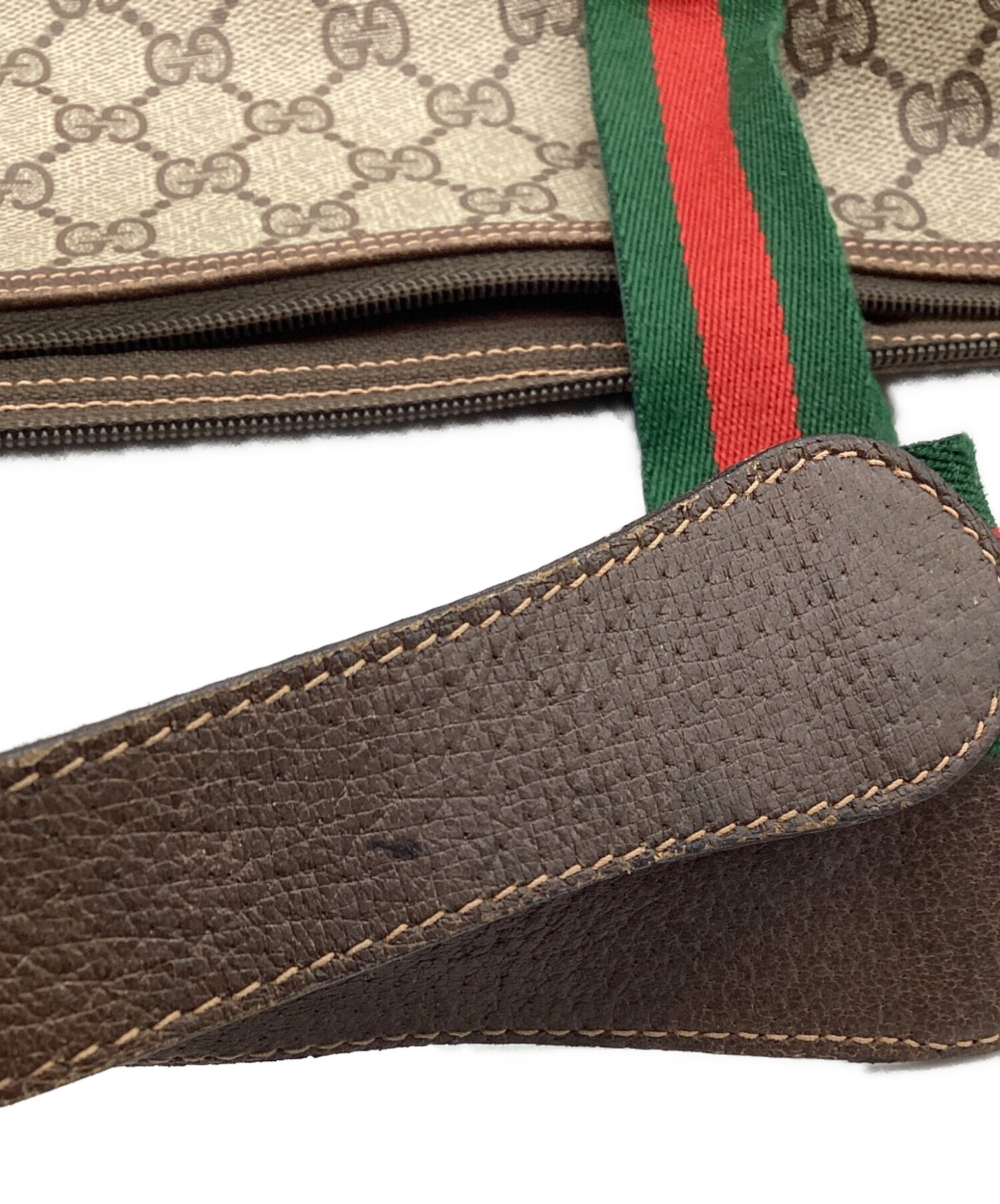 中古・古着通販】GUCCI (グッチ) ボストンバッグ ブラウン｜ブランド