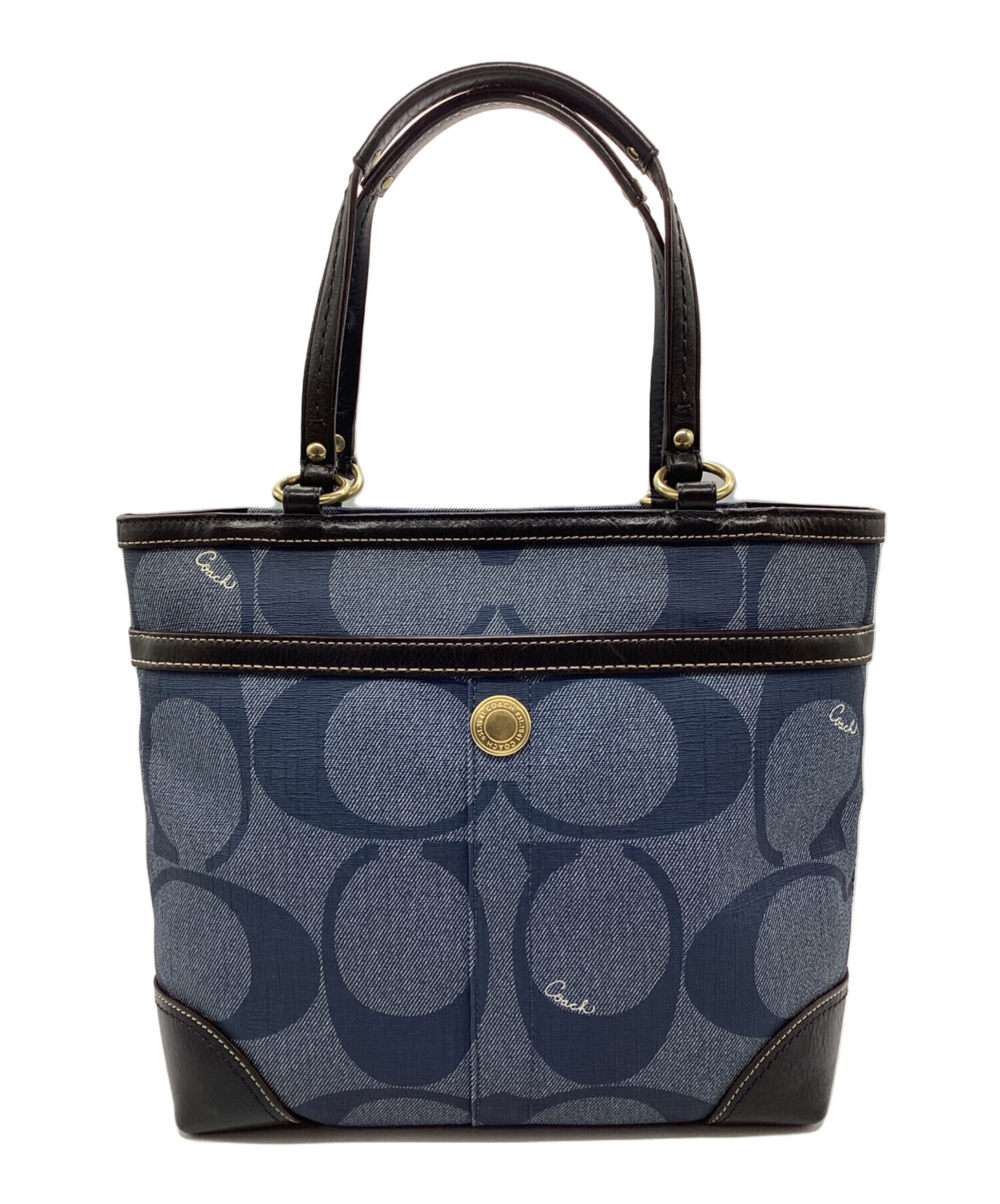 コーチ　ジャンク品　5点 中古・古着通販】COACH (コーチ) ハンドバッグ ブルー｜ブランド・古着