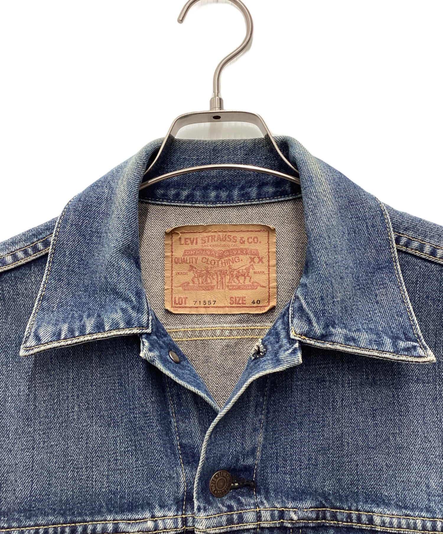 【濃紺】 LEVI’S 3rd デニムジャケット 60s model BIGE 中古・古着通販】LEVI'S (リーバイス) 60s 3rd復刻モデル デニム