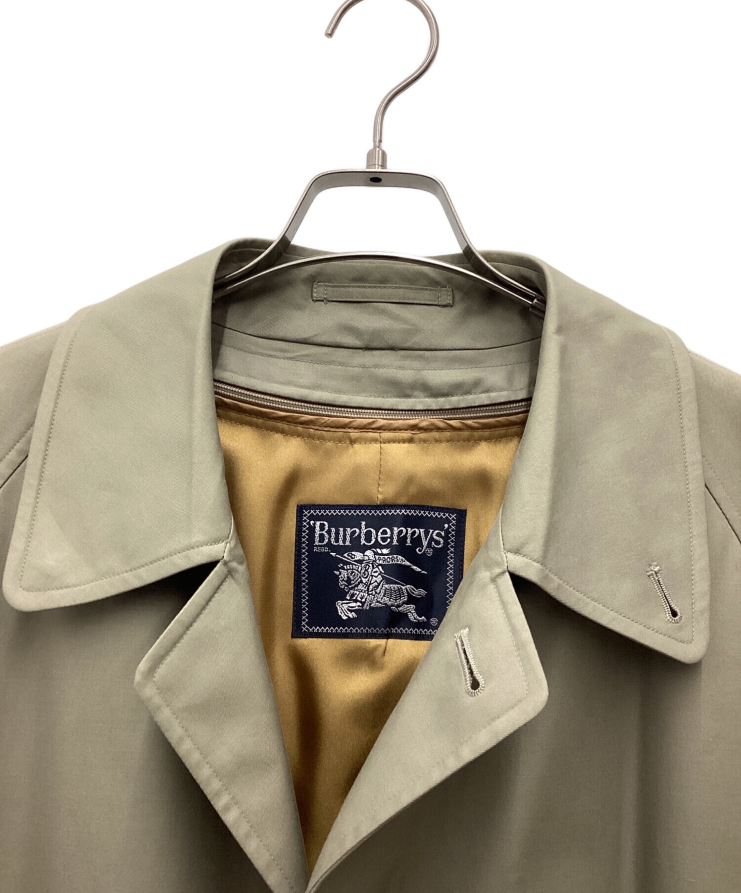 Burberry's/バーバリー メンズ ステンカラーコート カーキ ライナー付 中古・古着通販】Burberry's (バーバリーズ) ライナー付きステンカラー