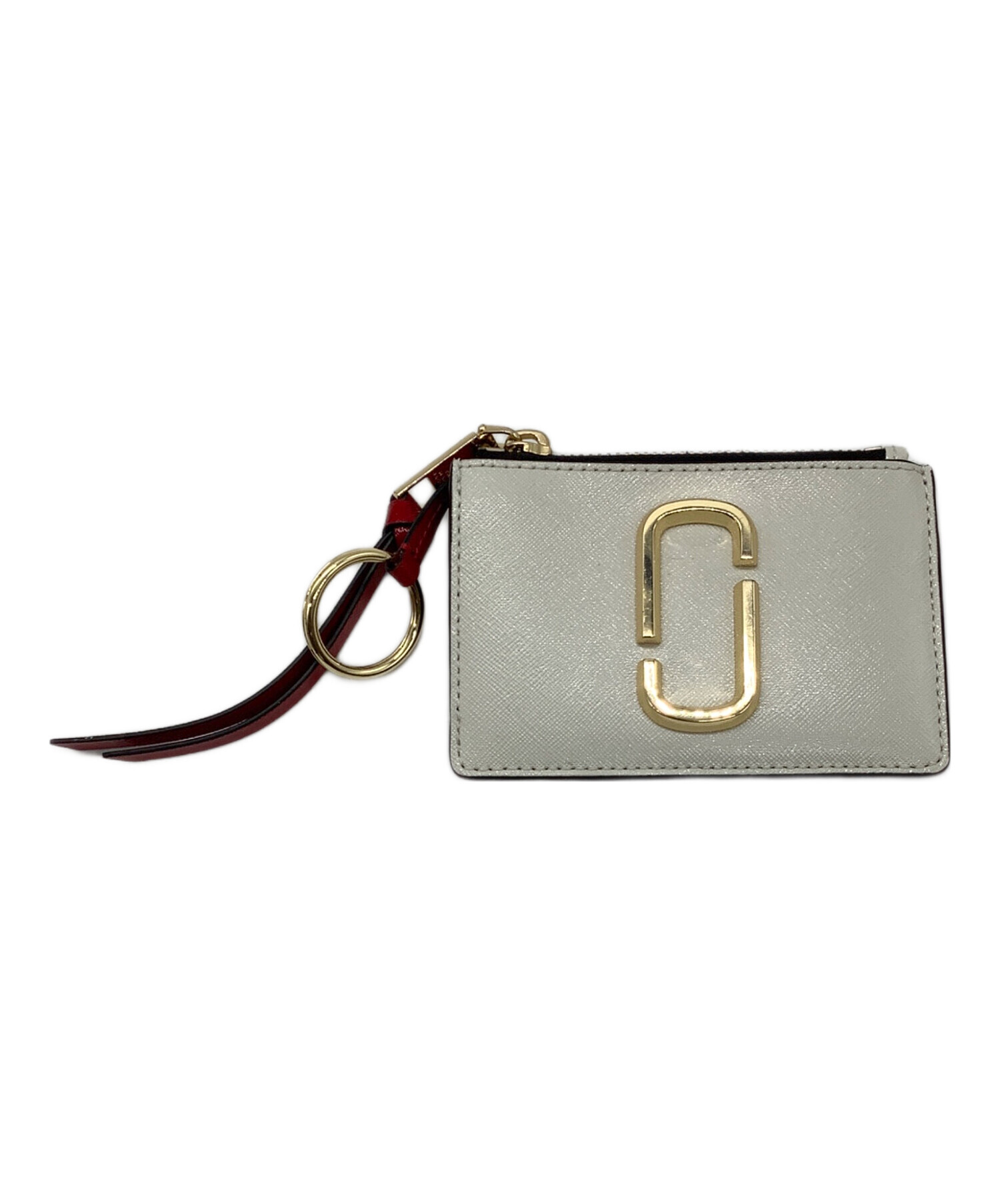 中古・古着通販】MARC JACOBS (マークジェイコブス) コインケースMARC JACOBSスナップショット  ホワイト×レッド｜ブランド・古着通販 トレファク公式【TREFAC FASHION】スマホサイト