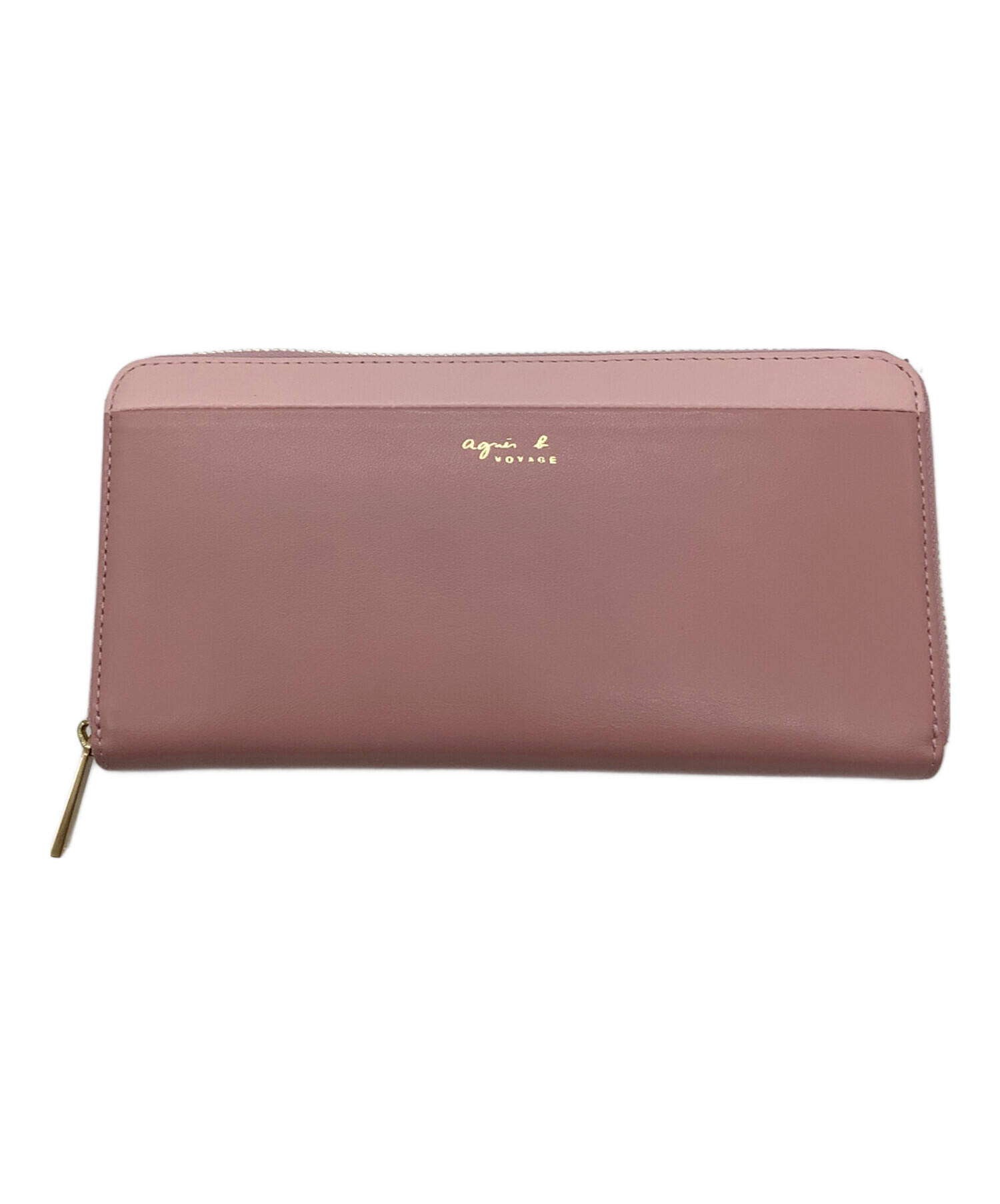 agnis.bアニエスベーラウンドジップ長財布 ピンク 未使用 agnes b