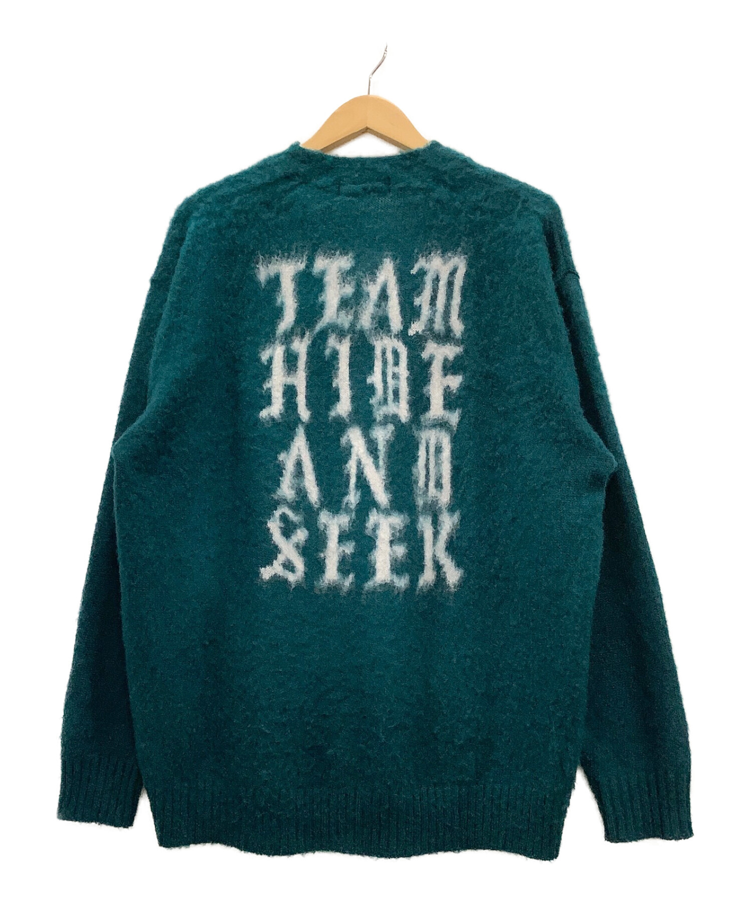 HIDE and SEEK ハイドアンドシーク 23AWモヘアカーディガン Team Mohair Cardigan モヘアカーディガン-ハイドアンドシーク
