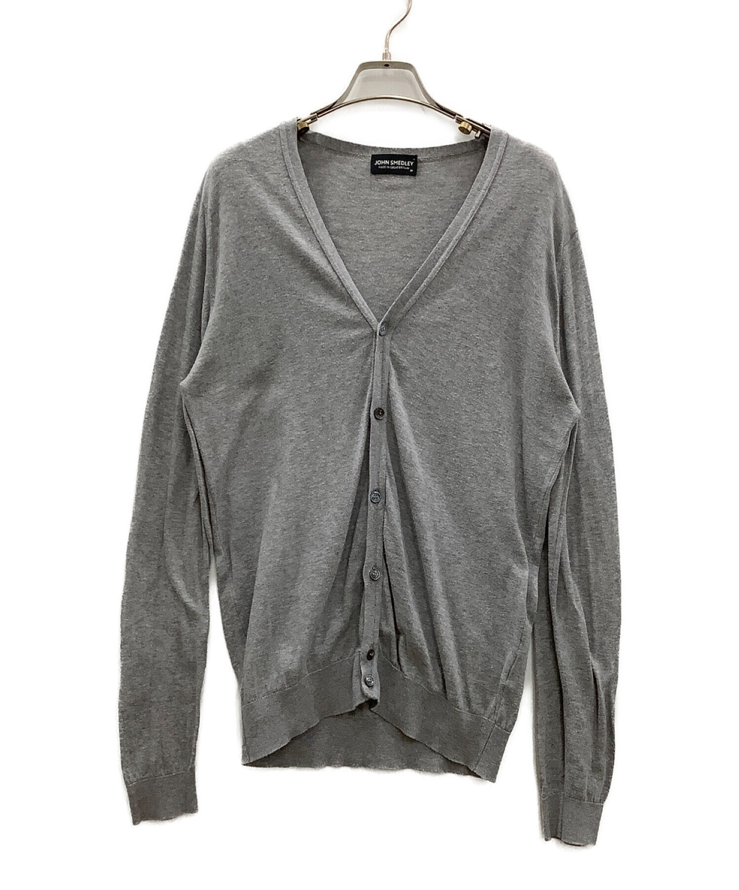 JOHN SMEDLEY ジョンスメドレーグレー カーディガン XL JOHN SMEDLEY ジョンスメドレー カーディガン PETWORTH エクストラ