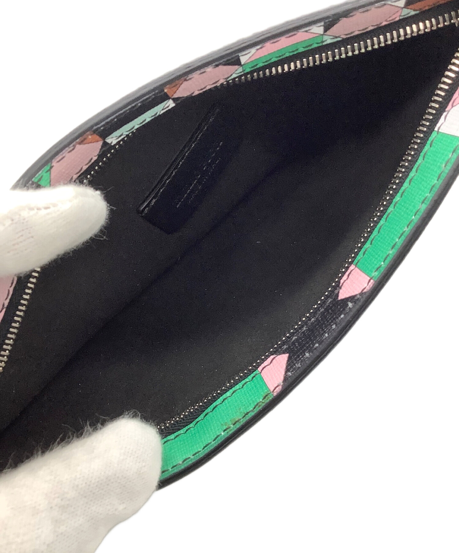 EMILIO PUCCI エミリオプッチ ハンドポーチ ポーチ 小物 ピンク 総柄