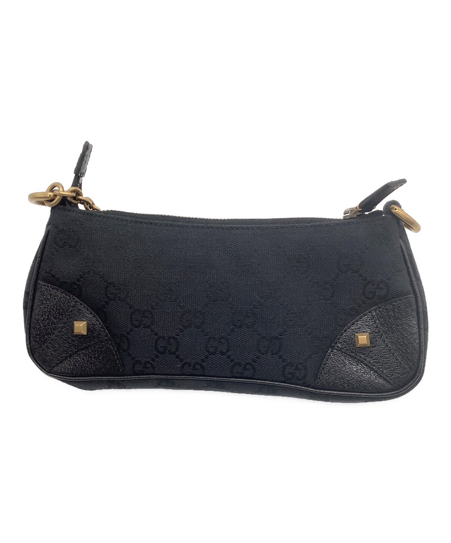 中古・古着通販】GUCCI (グッチ) アクセサリーポーチ ブラック