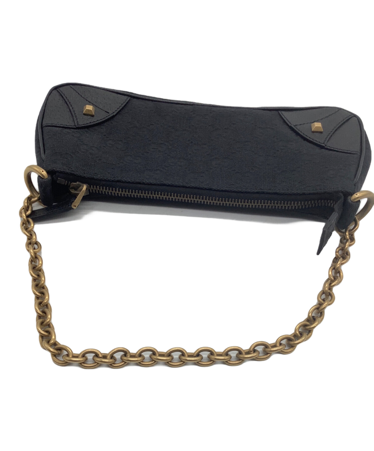 GUCCI グッチ アクセサリーポーチ 中古・古着通販】GUCCI (グッチ) アクセサリーポーチ ブラック
