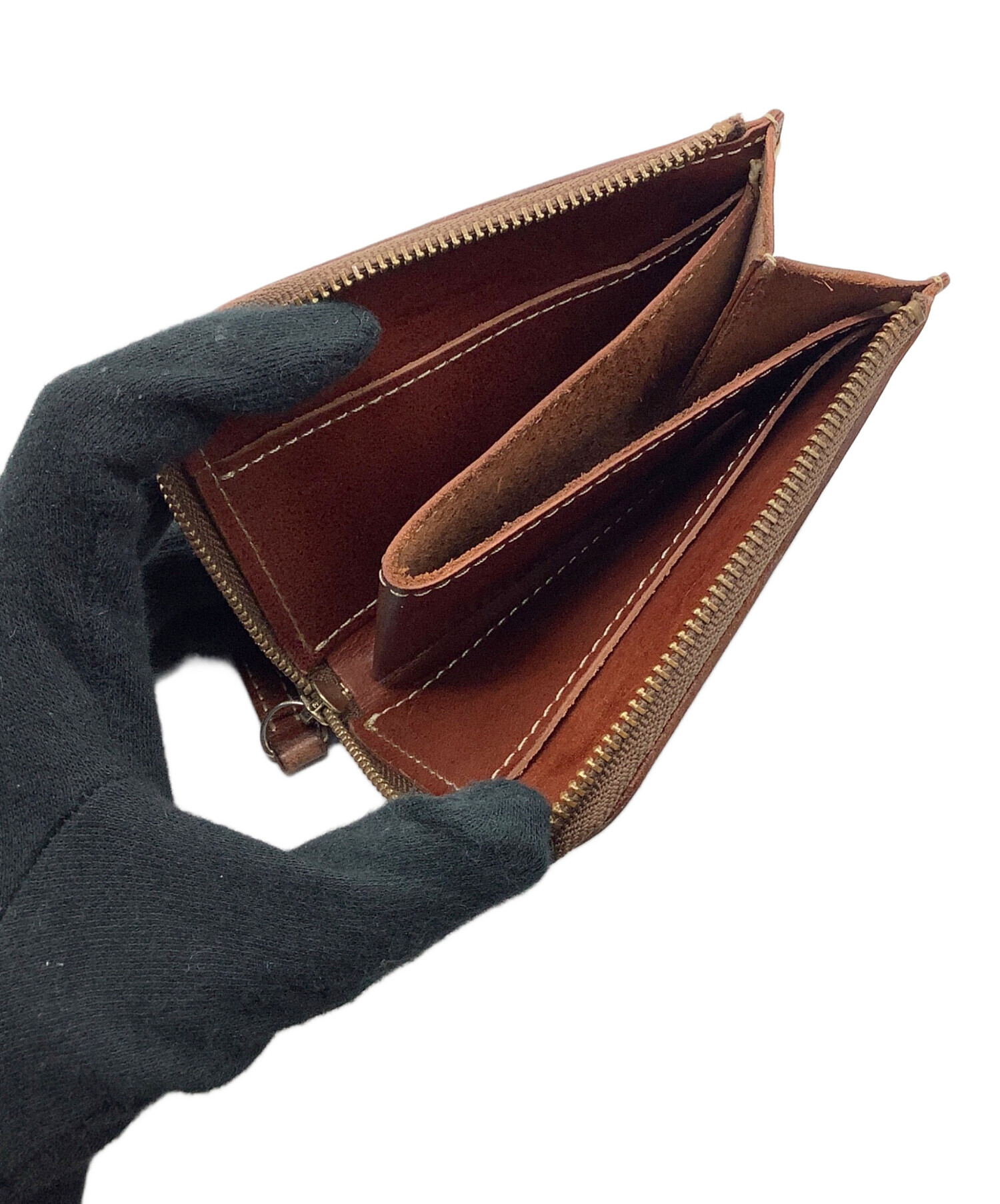 中古・古着通販】土屋鞄 (ツチヤカバン) L字ファスナー財布 ブラウン