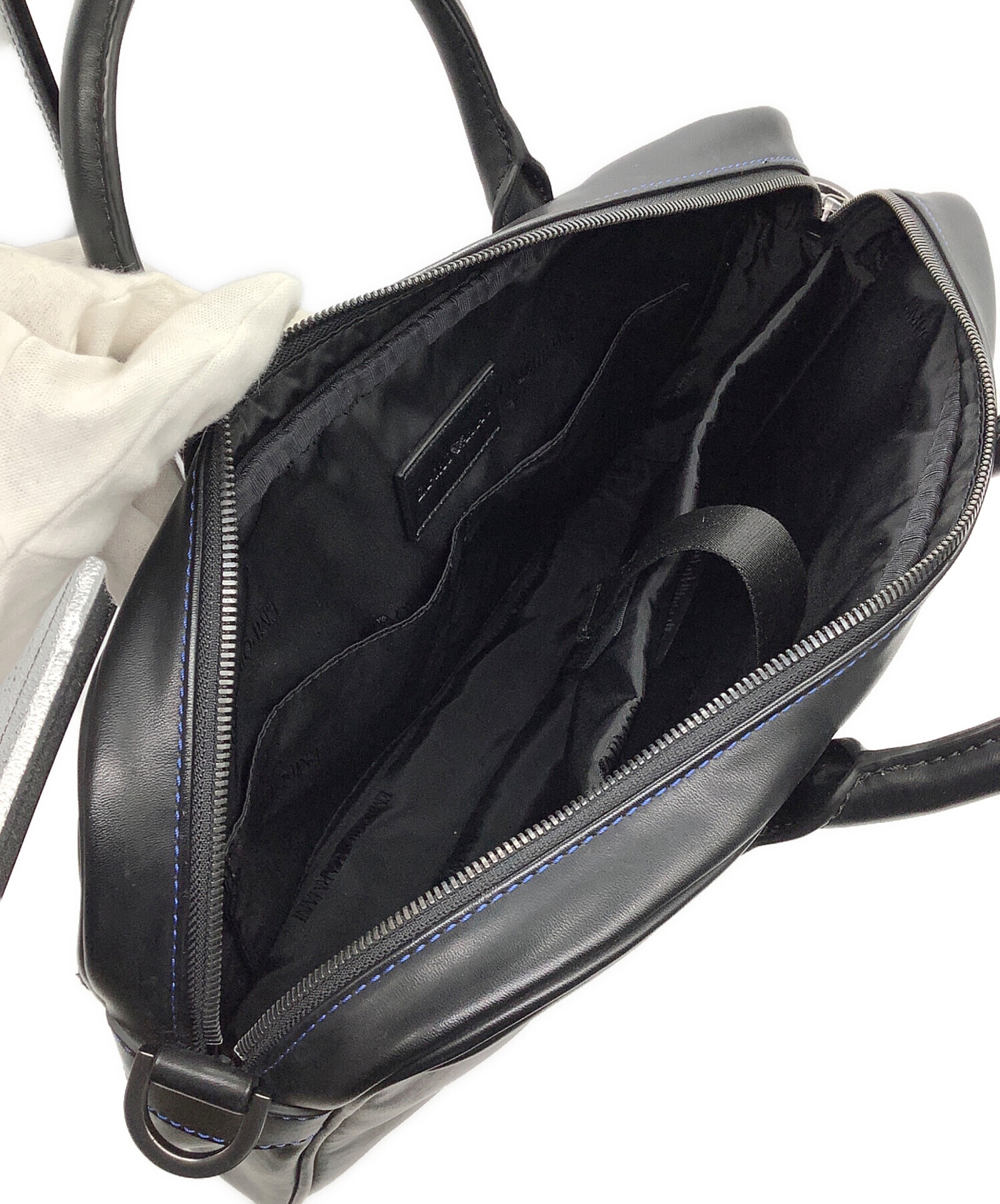 EMPORIO ARMANI ブラック ビジネスバッグ 中古・古着通販】EMPORIO ARMANI (エンポリオアルマーニ) ビジネス