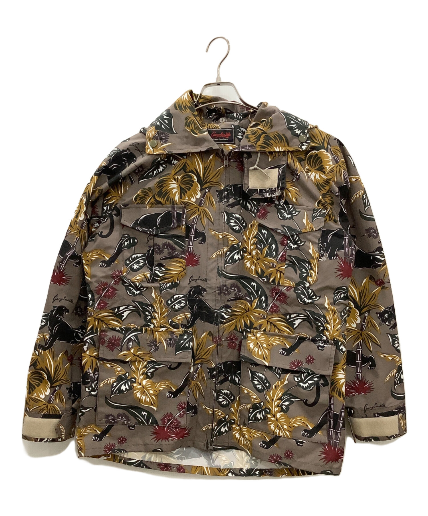 新品タグ付き GANGSTERVILLE 総柄 マウンテンパーカー Sサイズ 中古・古着通販】GANGSTERVILLE (ギャングスタービル) JUNGLE PANTHER