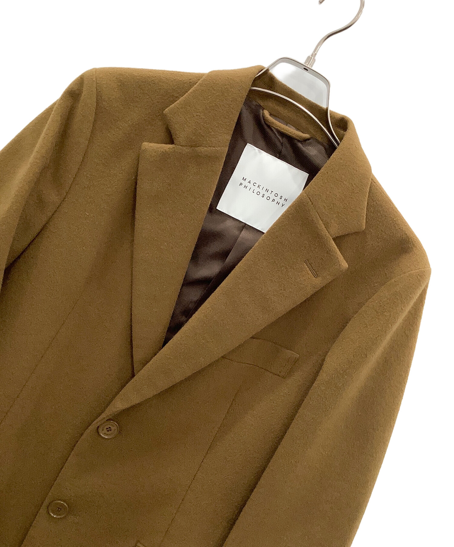 MACKINTOSH PHILOSOPHY ブラウンチェスターコート 中古・古着通販】MACKINTOSH PHILOSOPHY (マッキントッシュ