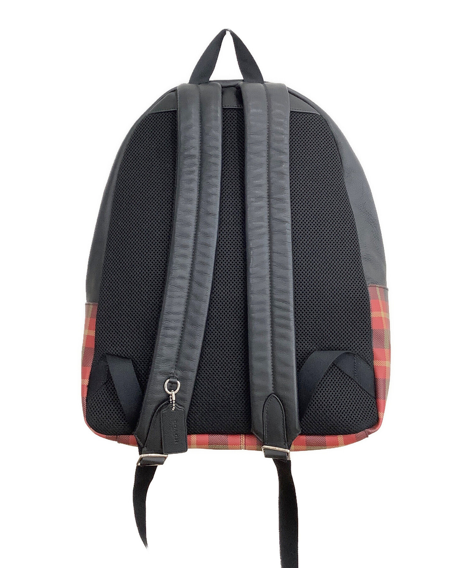 中古・古着通販】COACH (コーチ) チャールズ リュック ブラック×レッド 